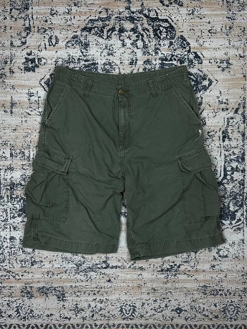 Carhartt Vintage Carhartt Distressed Khaki Short Size US 32 / EU 48 - 2 Thumbnail