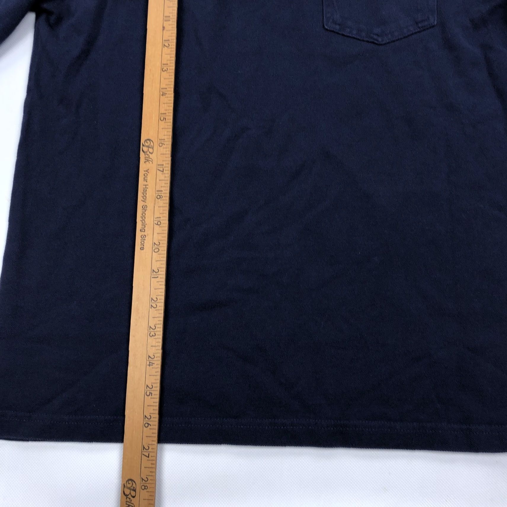 Vintage Criquet Men's Navy Blue 1/4 Zip Long Sleeve Organic Cotton Mock Neck Pullover Shirt Size US S / EU 44-46 / 1 - 5 Thumbnail