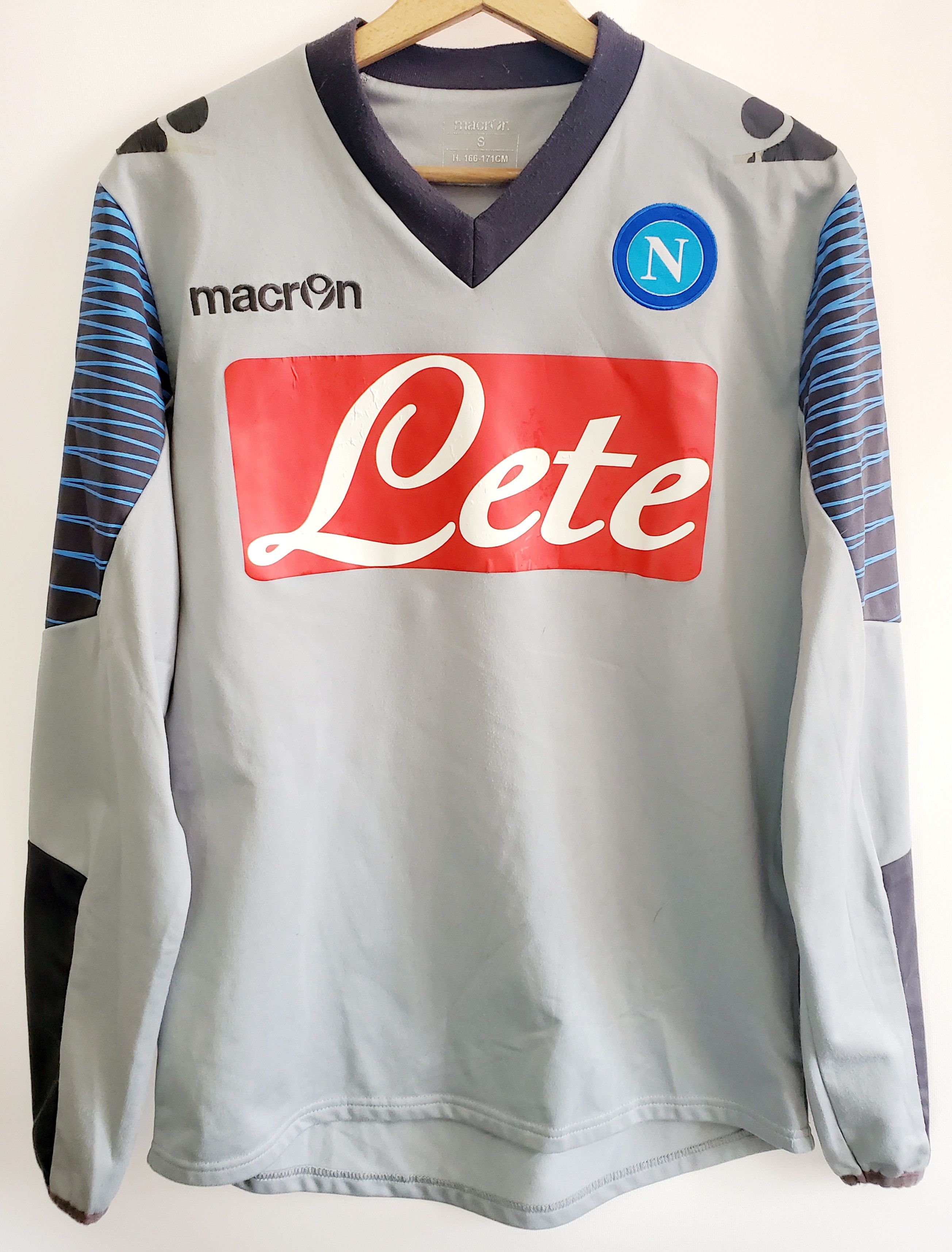 Fc Napoli 2012-13 Longsleeve macron soccer jersey size S - Main Image