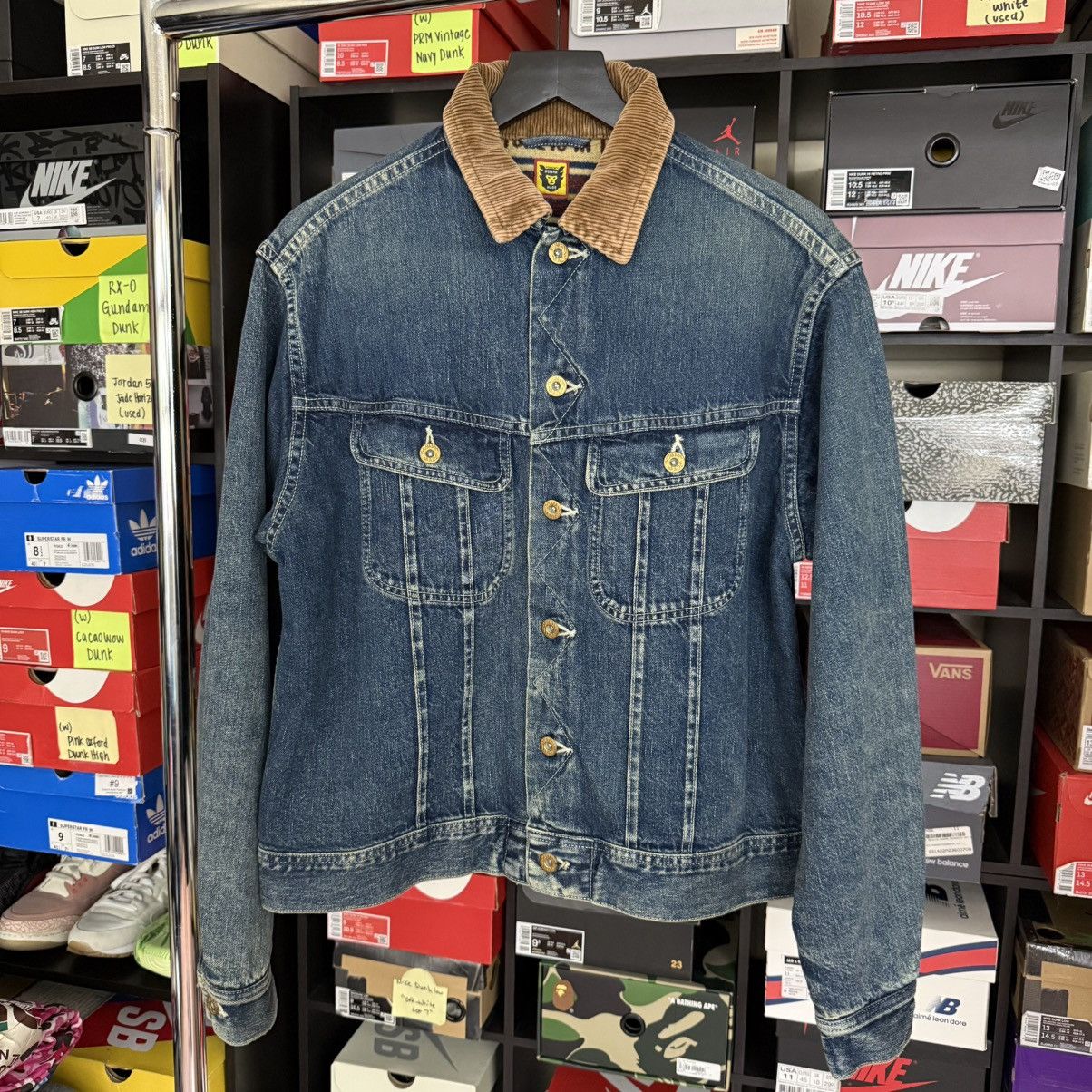 Human Made Human Made Blanket Lined Denim Work Jacket Size US M / EU 48-50 / 2 - 1 Thumbnail