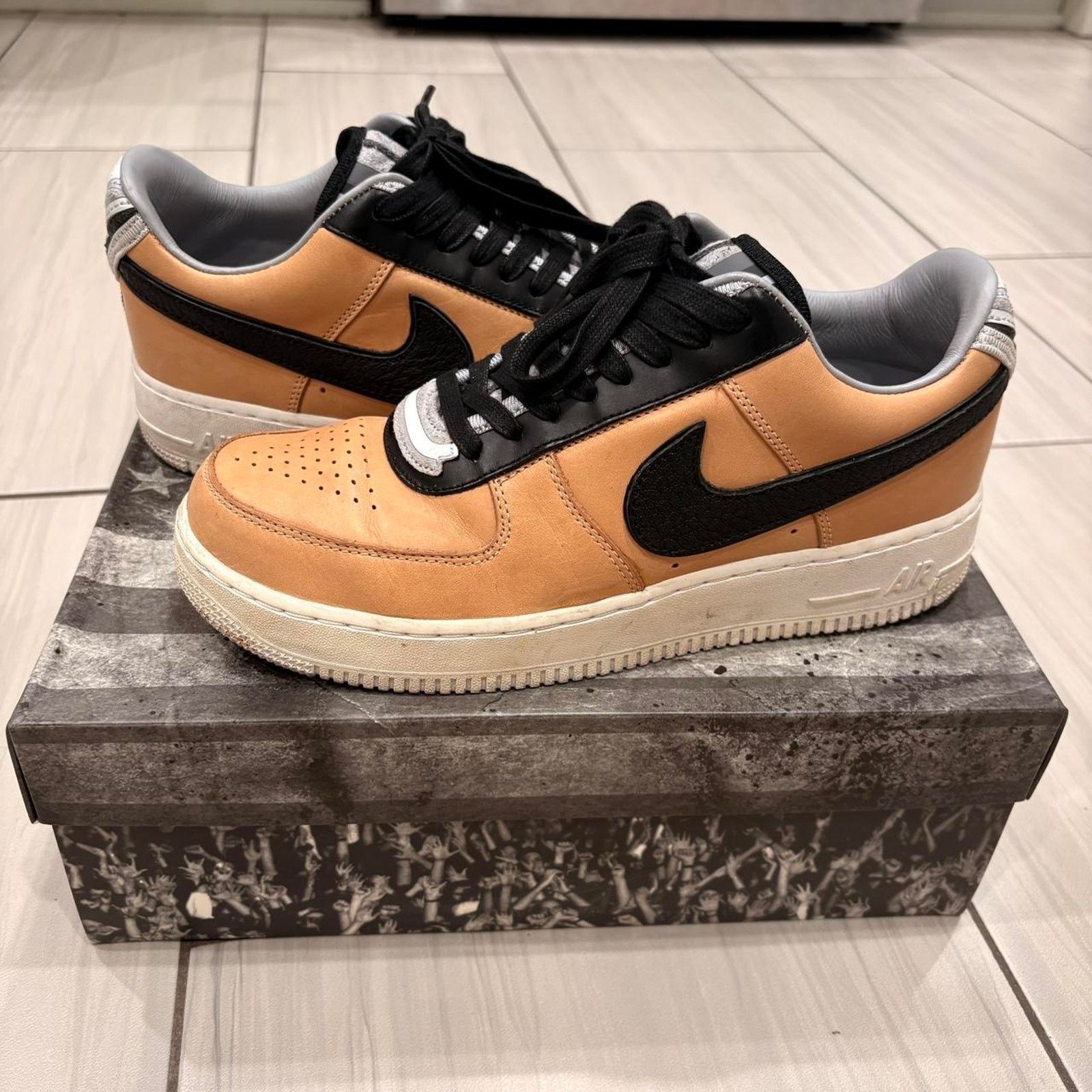 Nike Air force 1 tisci tan Size US 9 / EU 42 - 1 Thumbnail