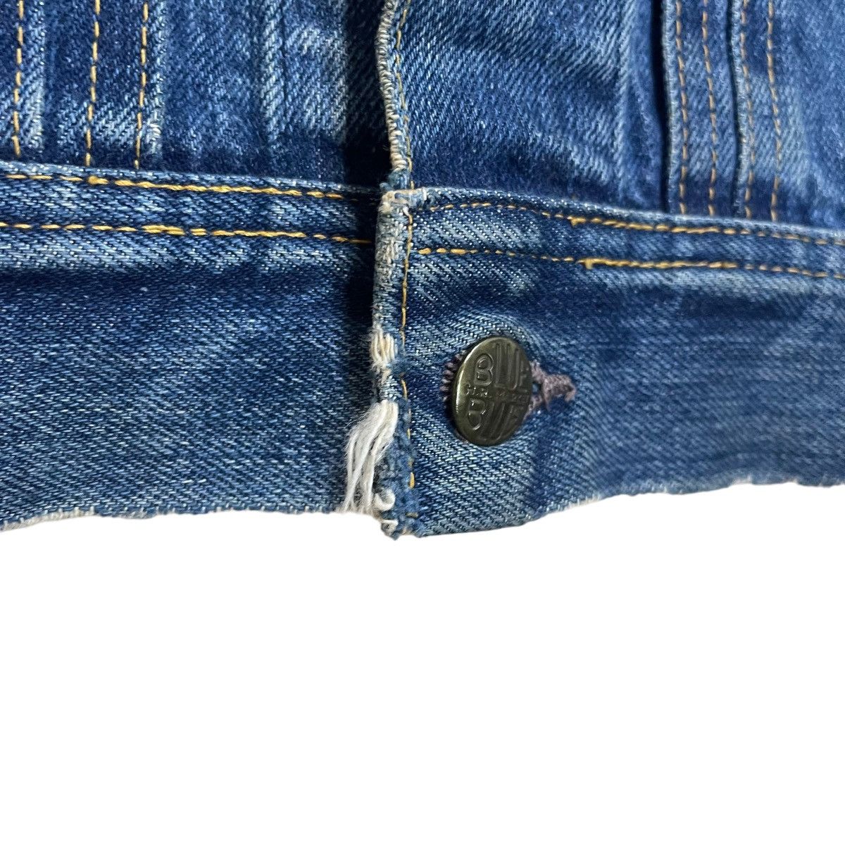 Blue Blue Japan × Indigo × Japanese Brand Vintage 90s Blue Blue Denim Jacket Size S / US 4 / IT 40 - 8 Thumbnail