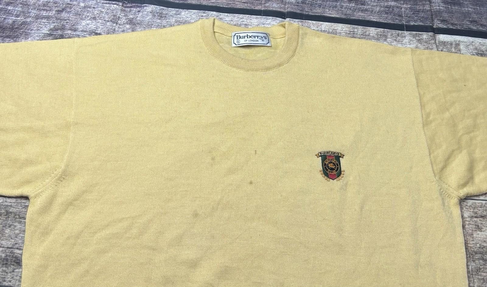 Burberry VTG Burberry Sweater Mens Size 6 Large Wool Blend Spain Size US L / EU 52-54 / 3 - 4 Thumbnail