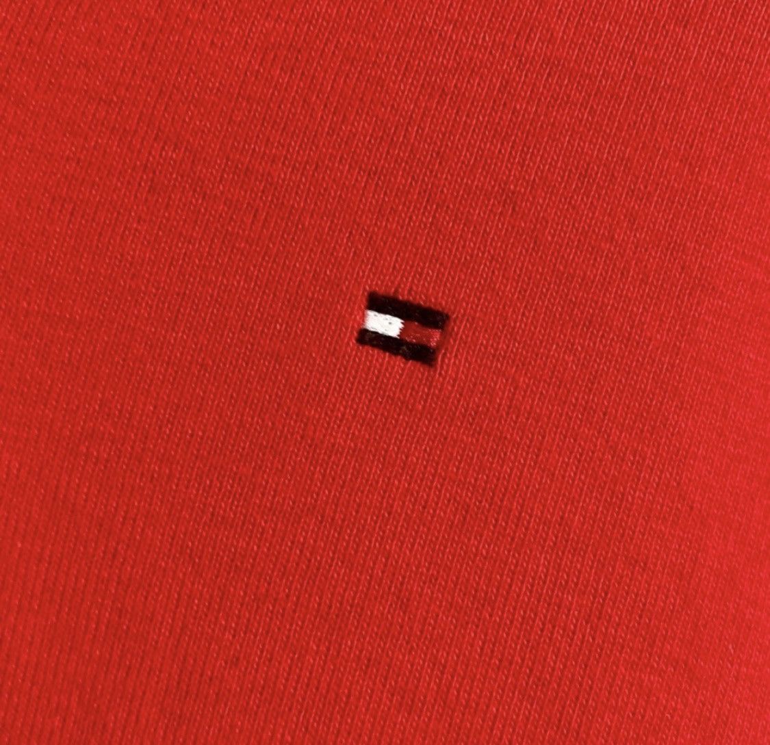 Tommy Hilfiger TOMMY HILFIGER LONG SLEEVE V NECK SOLID LOGO TOP Size L / US 10 / IT 46 - 3 Thumbnail
