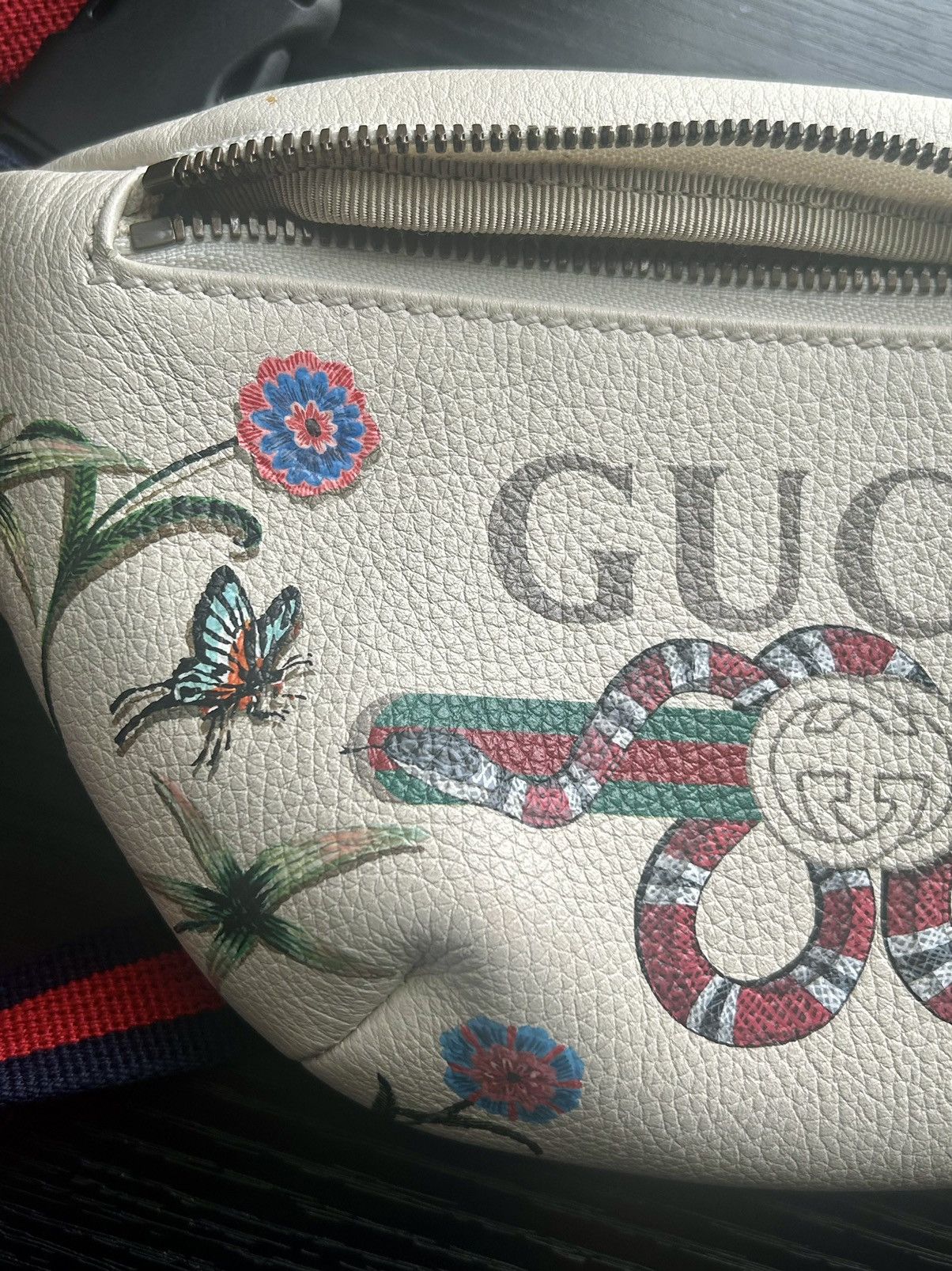 Gucci Super Rare Gucci snake logo flora belt bag Size ONE SIZE - 22 Thumbnail