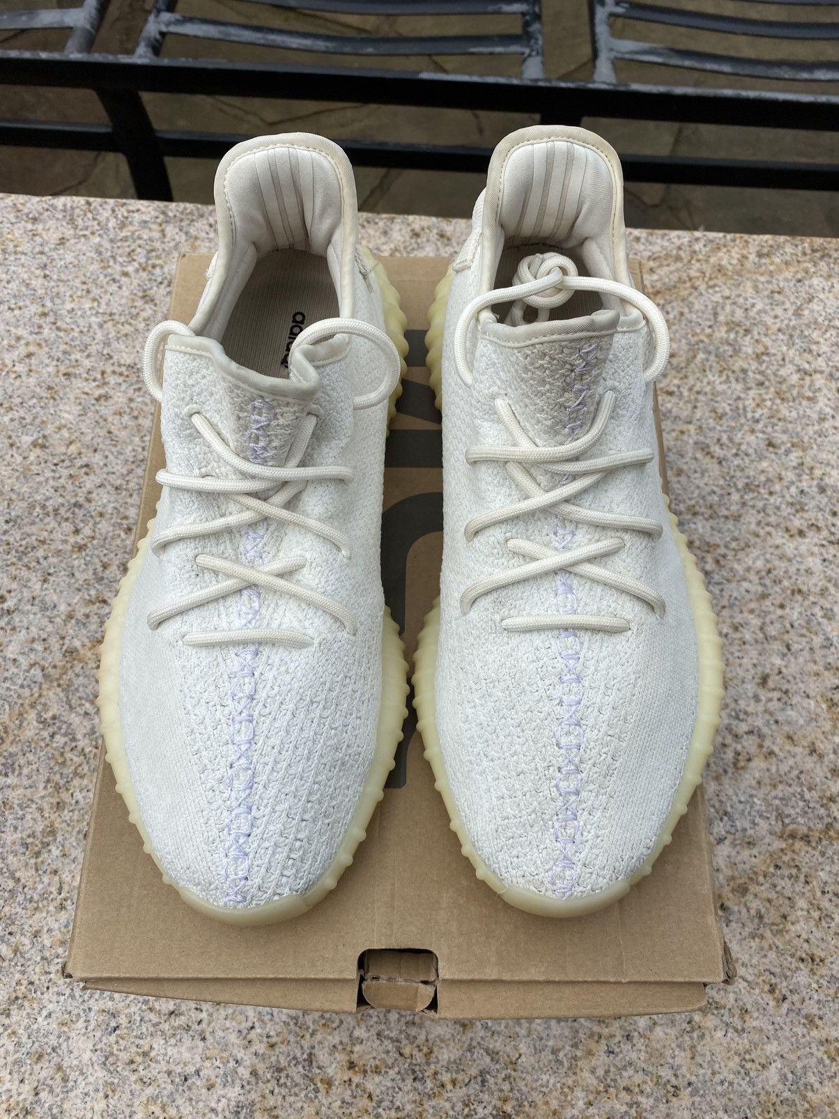 Adidas Adidas Yeezy Boost 350 V2 Cream White CP9366 Men Size 10 Size US 10 / EU 43 - 3 Thumbnail