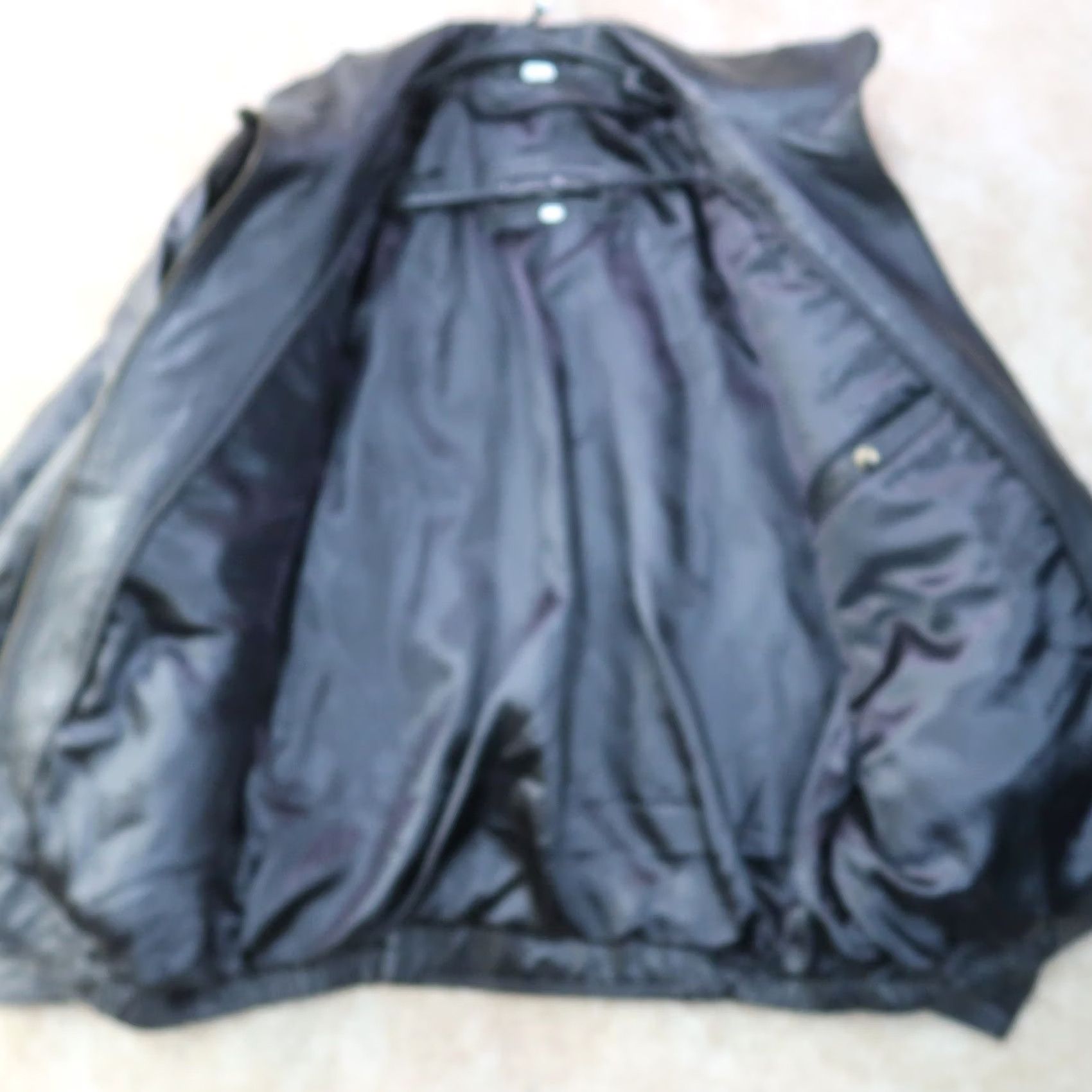 Vintage VINTAGE Motorcycle Leather Jacket Men's XL Black Bomber Coat Lined Insulated Size US XL / EU 56 / 4 - 7 Thumbnail