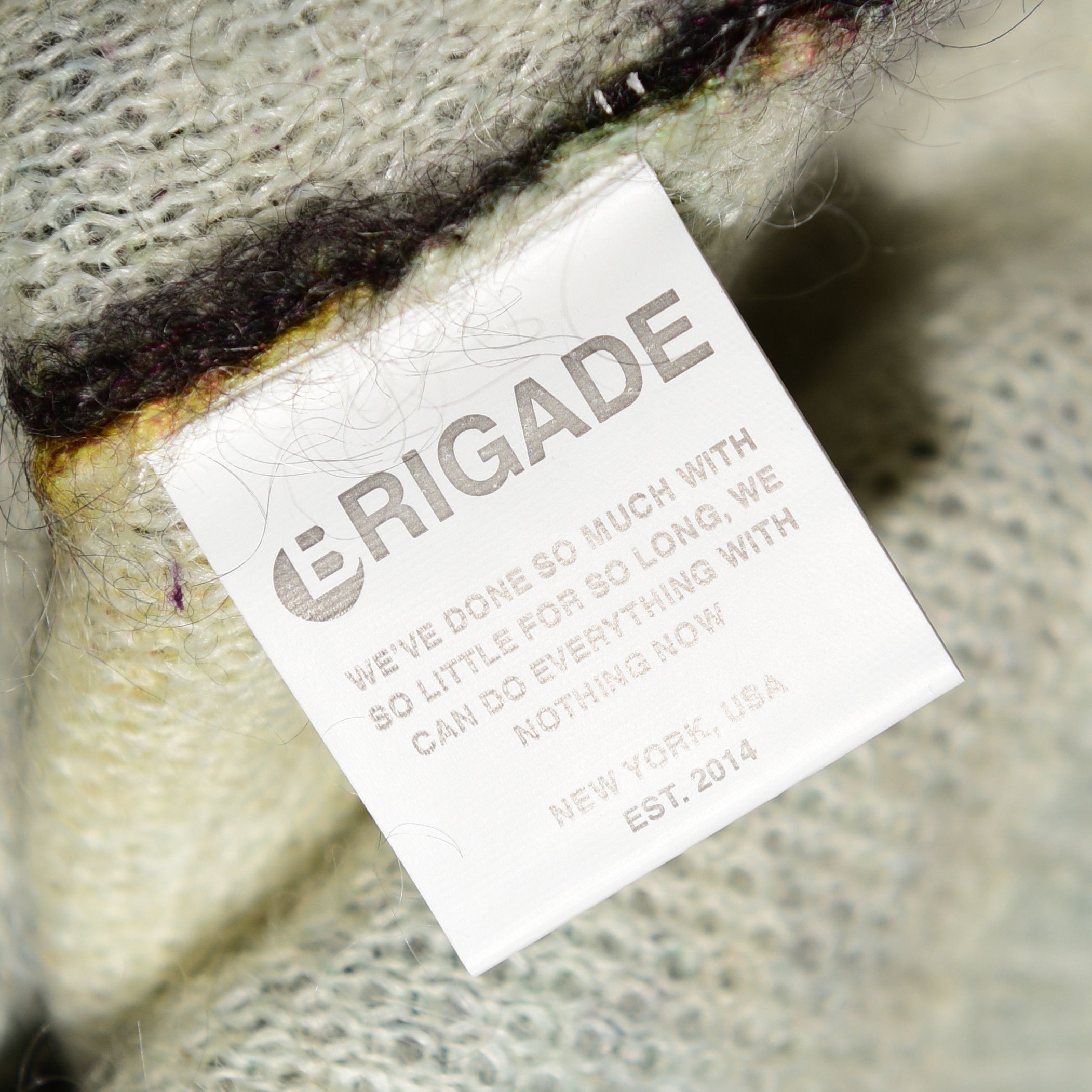 Brigade Brigade F/W 25' Black Tree Camo Mohair Knit Sweater Size US XL / EU 56 / 4 - 8 Thumbnail