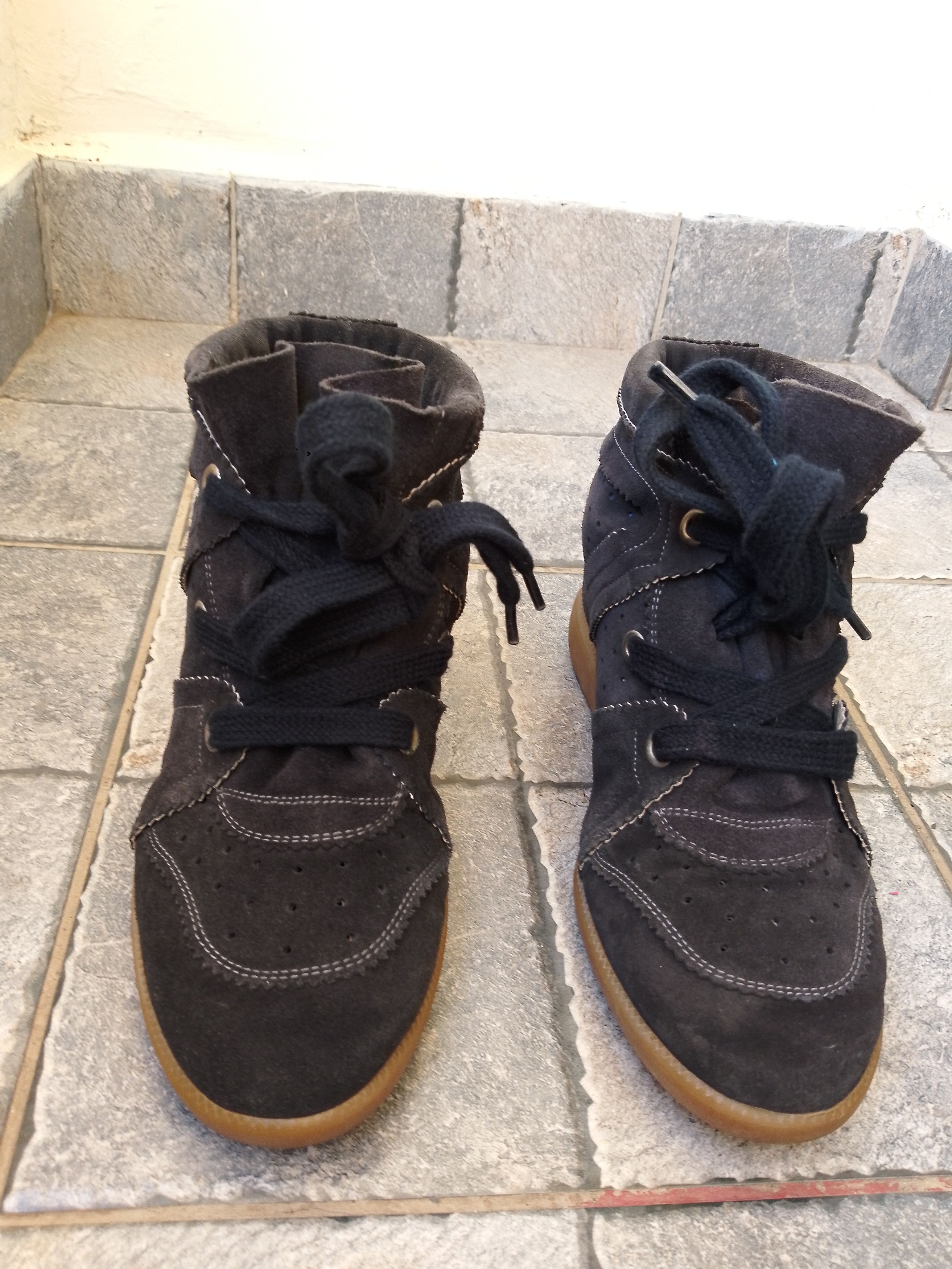Isabel Marant Isabel marant bobby wedge suede sneakers Size US 10 / IT 40 - 2 Thumbnail