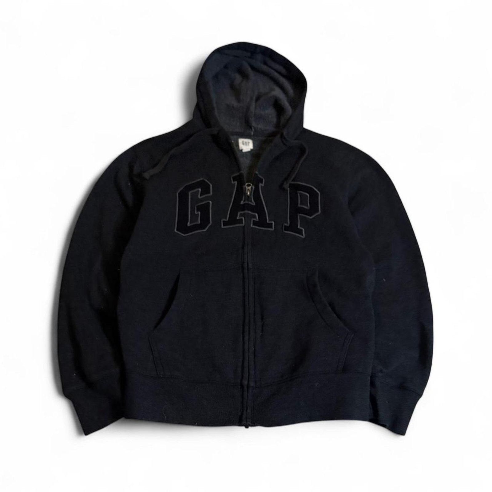 Gap 2000s dark grey gap full zip up hoodie small women’s Size S / US 4 / IT 40 - 1 Thumbnail
