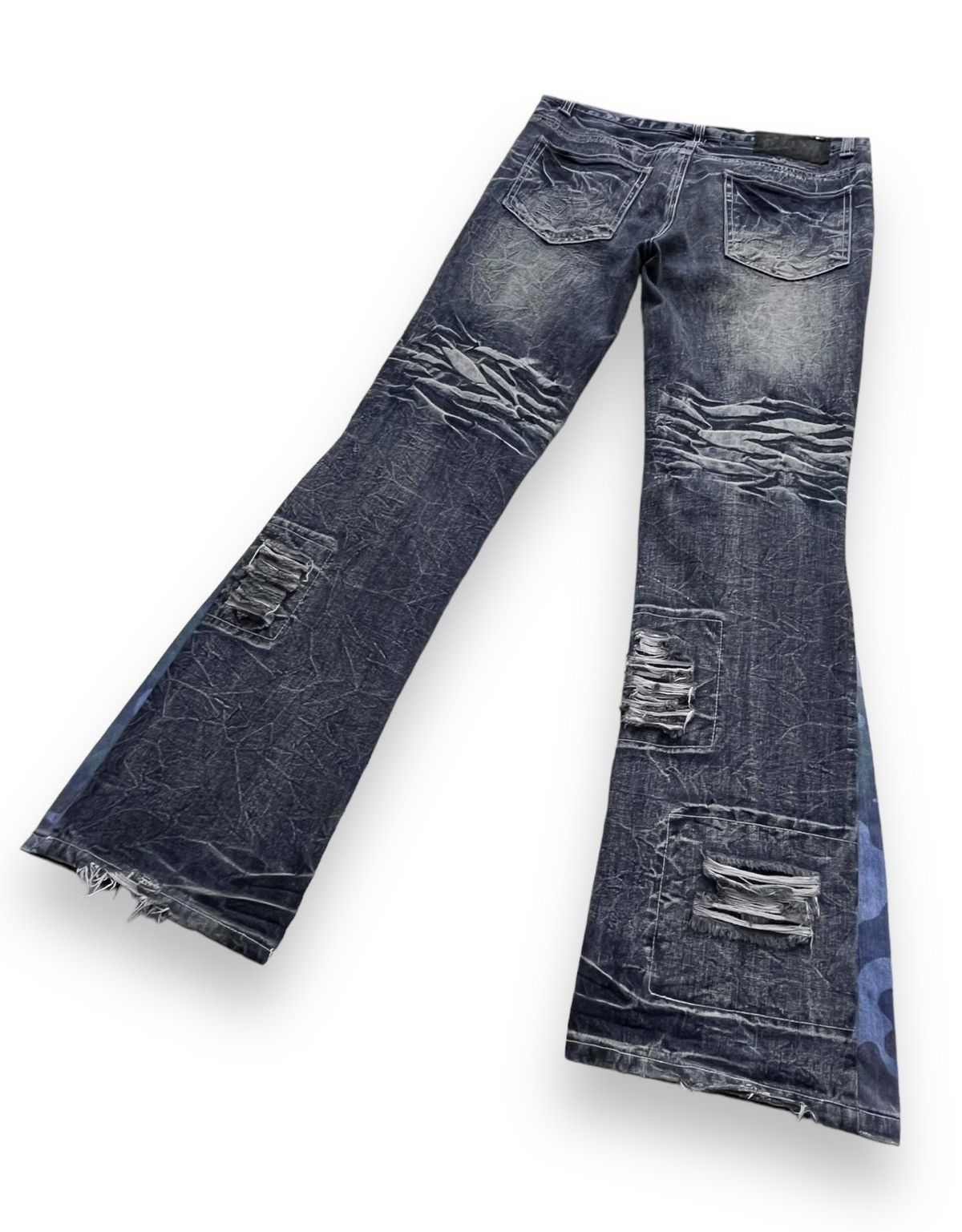 FYE LOWBOX Seditionaries Grunge Ripped FLARE REWORKED Jeans