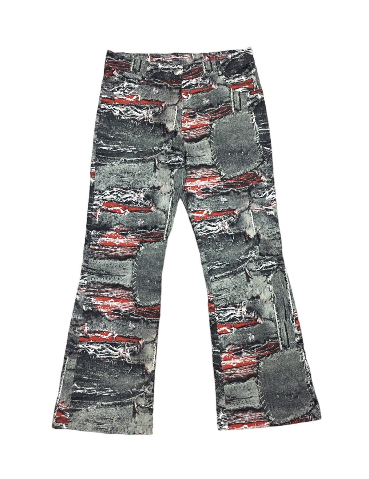 Japanese Brand 💥ACC OFFERS💥 Flare Maille Demoiselle Print ifsixlgbstyle Size US 29 - 1 Thumbnail