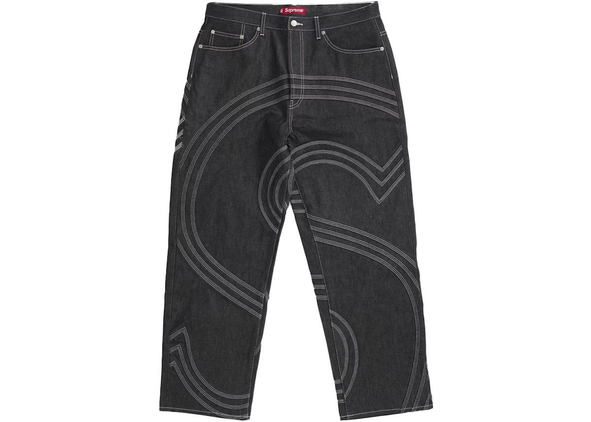Supreme Supreme S Logo Rigid Baggy Jean | Grailed