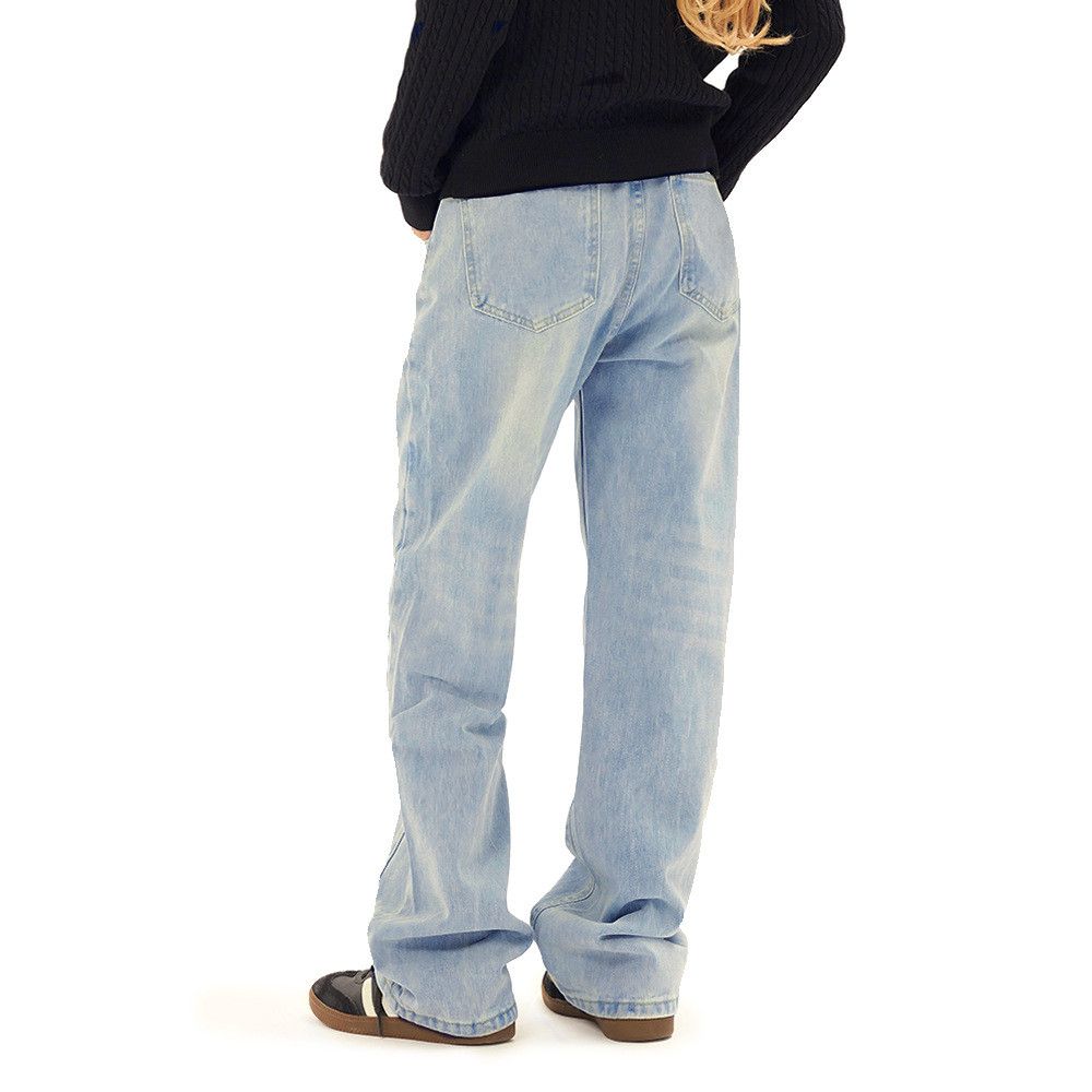 Japanese Brand × Vintage Men's high street trend loose distressed washed jeans Size US 32 / EU 48 - 5 Thumbnail