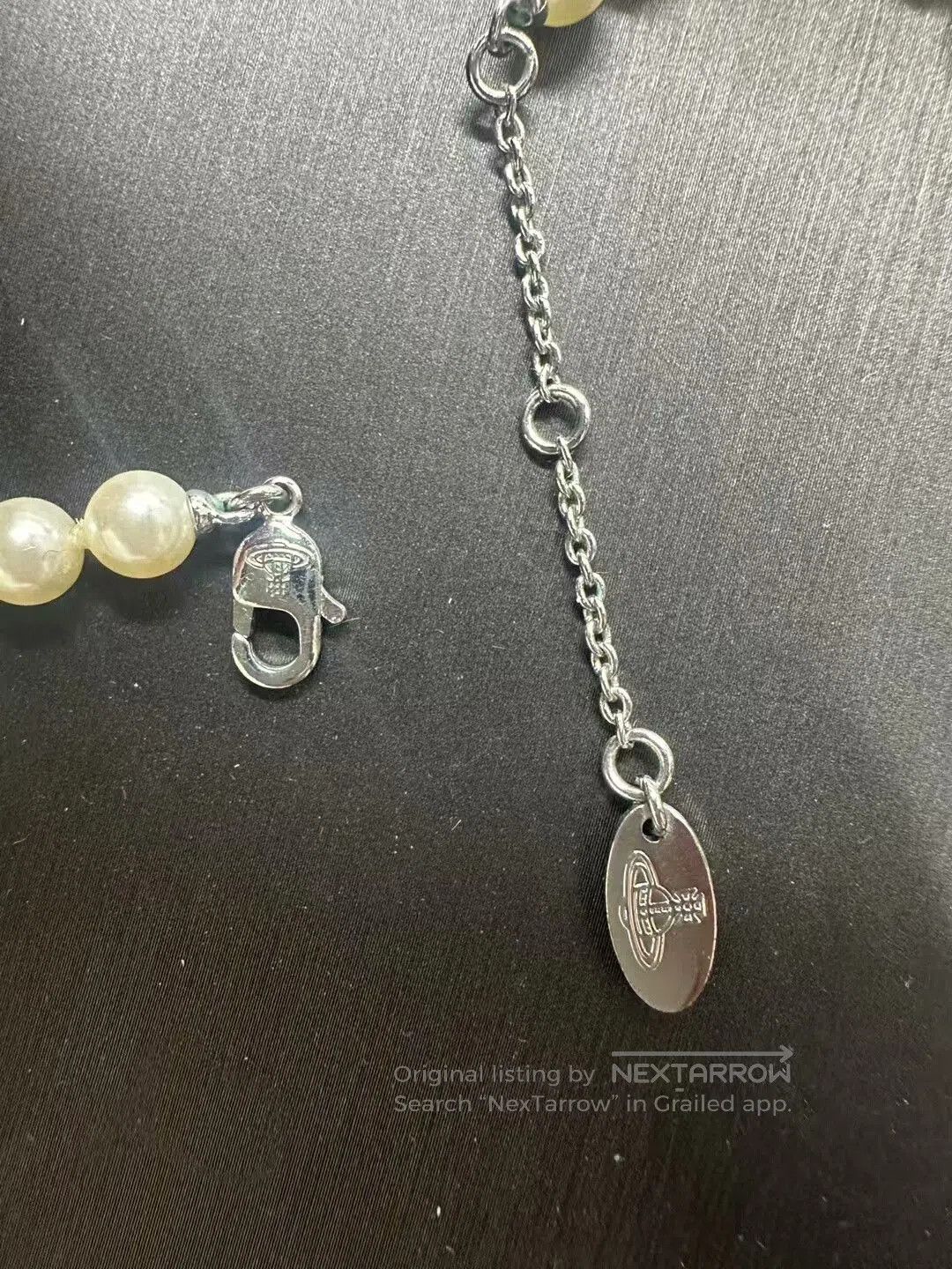 Vivienne Westwood Vivienne Westwood Saturn Pearl Necklace. Size ONE SIZE - 3 Thumbnail