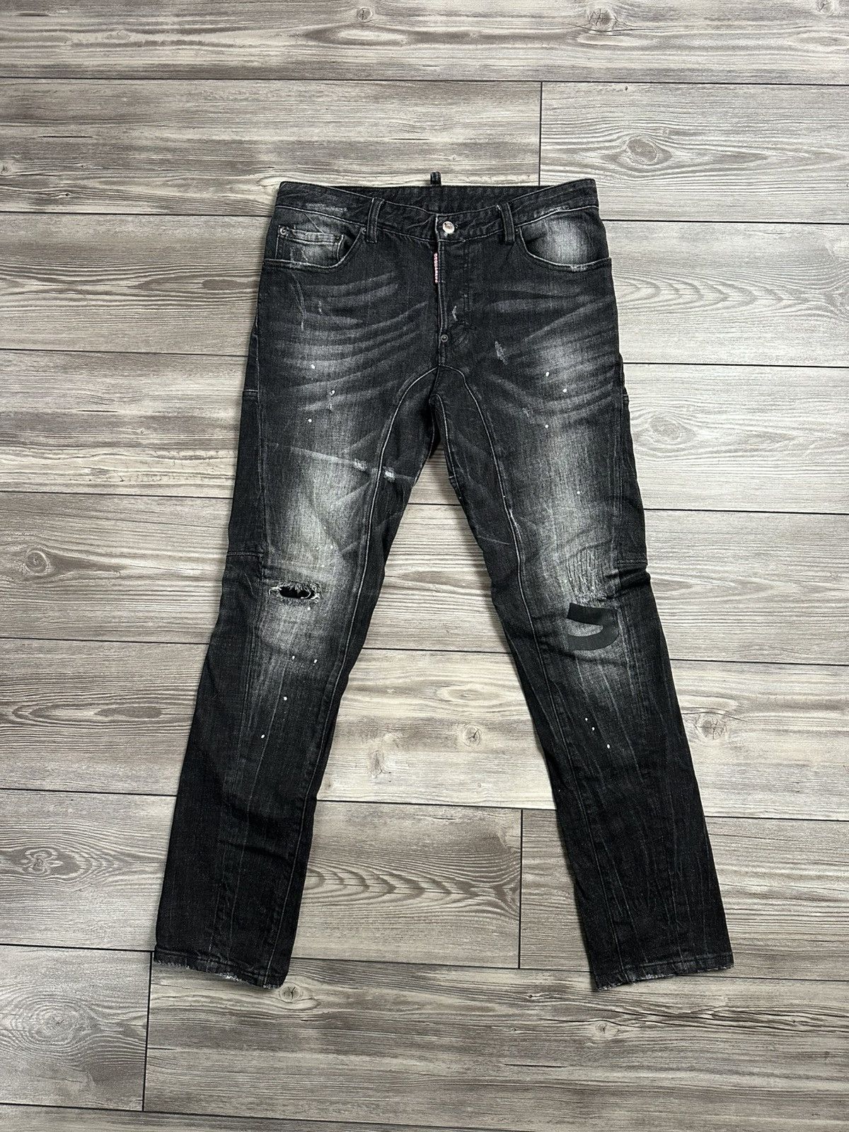Designer × Dsquared2 Dsquared2 Distressed Jeans Size US 33 - 1 Thumbnail