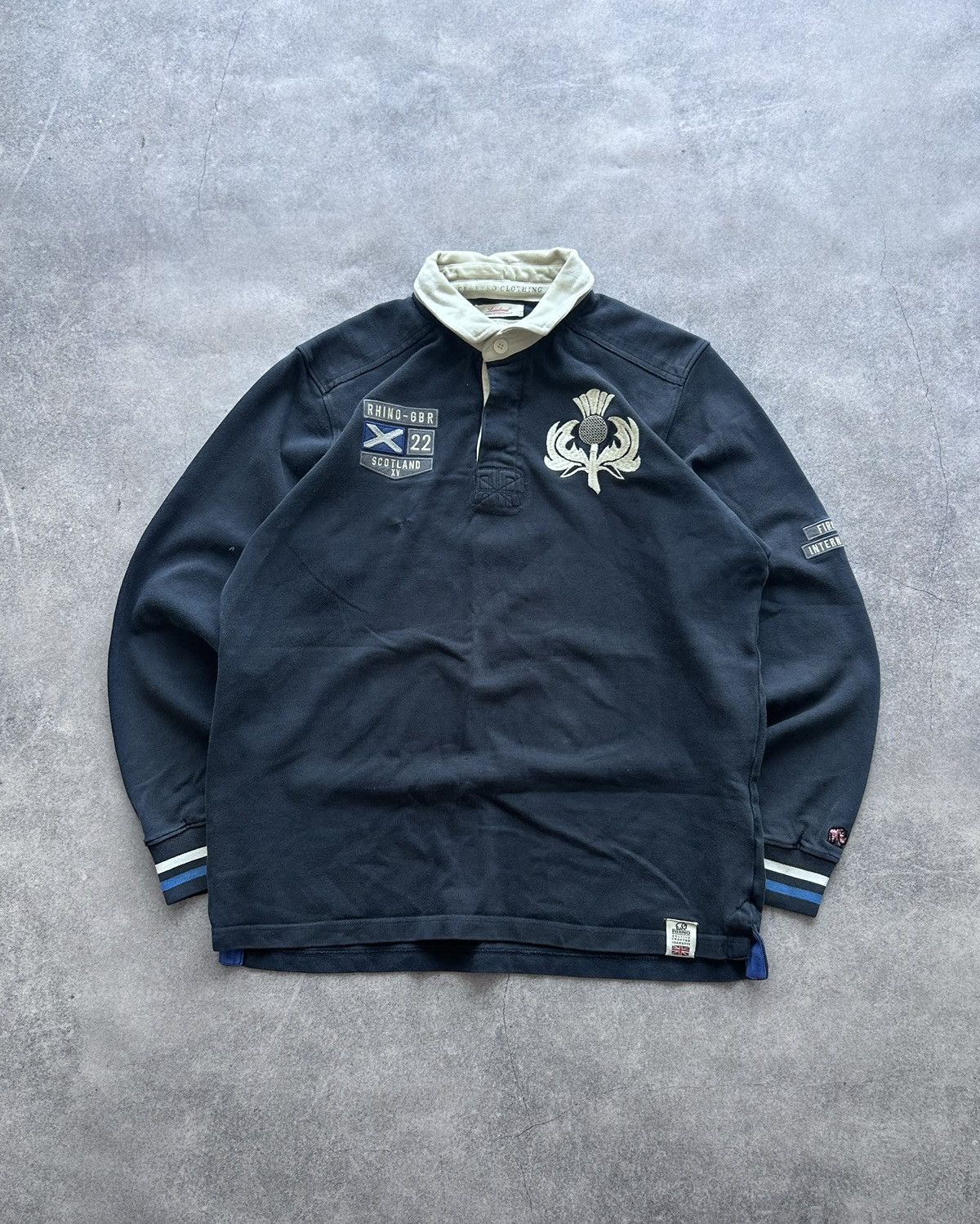 Maillot De Rugby Vintage Écosse - Manches Longues - Taille L - Occasion