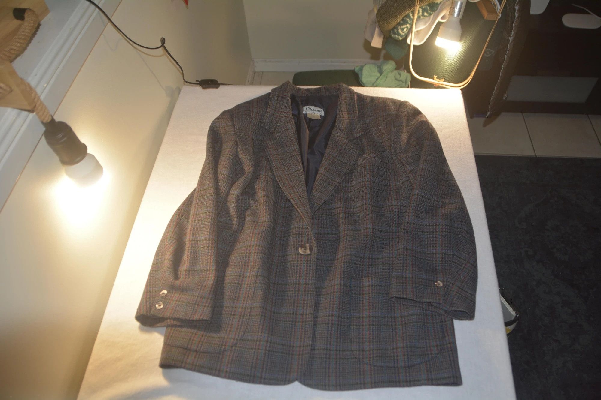 Other Vintage Skirtmaster Sydney Plaid Wool Blend Blazer Jacket Size 40R - 2 Thumbnail