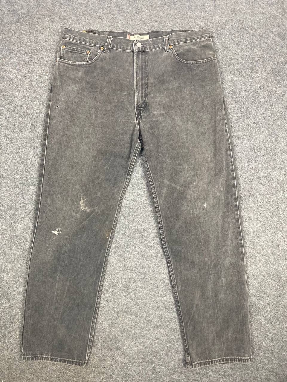 Levi's vintage levis 550 faded black relaxed fit distressed denim Size US 40 / EU 56 - 8 Thumbnail