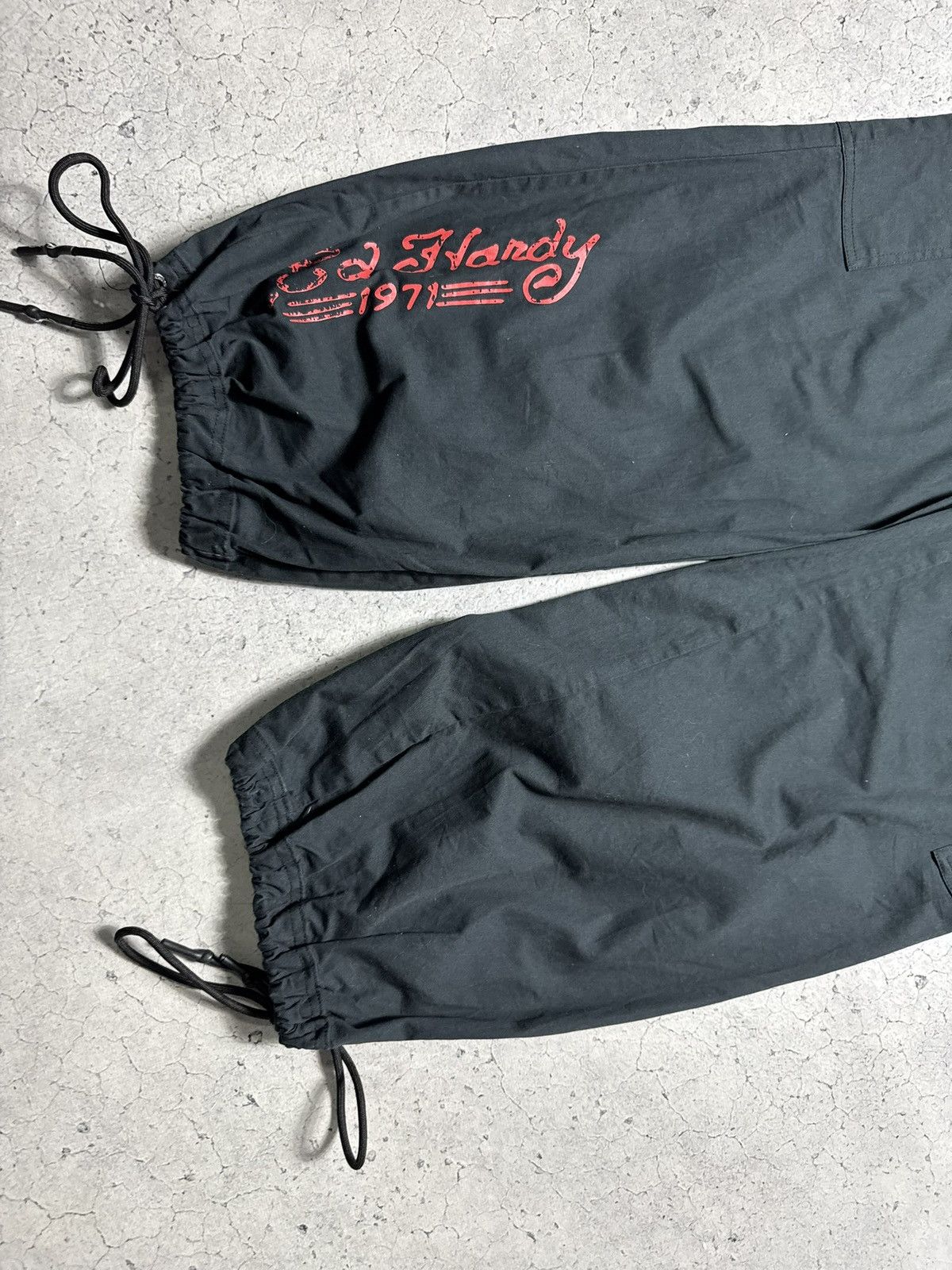 Ed Hardy Ed Hardy Big Logo Baggy Track Pants Black Size M Size US 32 / EU 48 - 3 Thumbnail