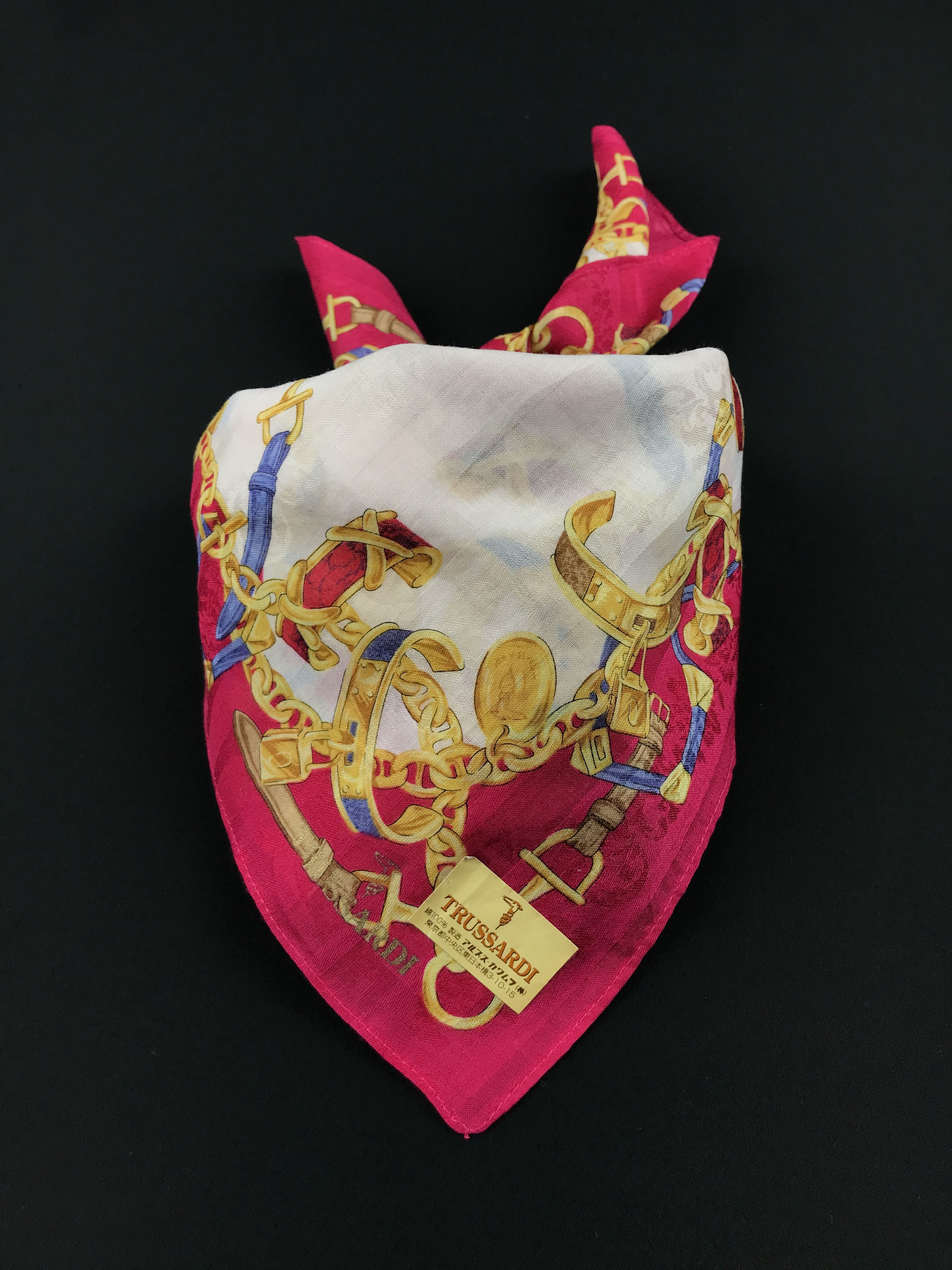 Designer × Trussardi × Vintage Vintage Trussardi Bandana Neckerchief Handkerchief Size ONE SIZE - 3 Thumbnail