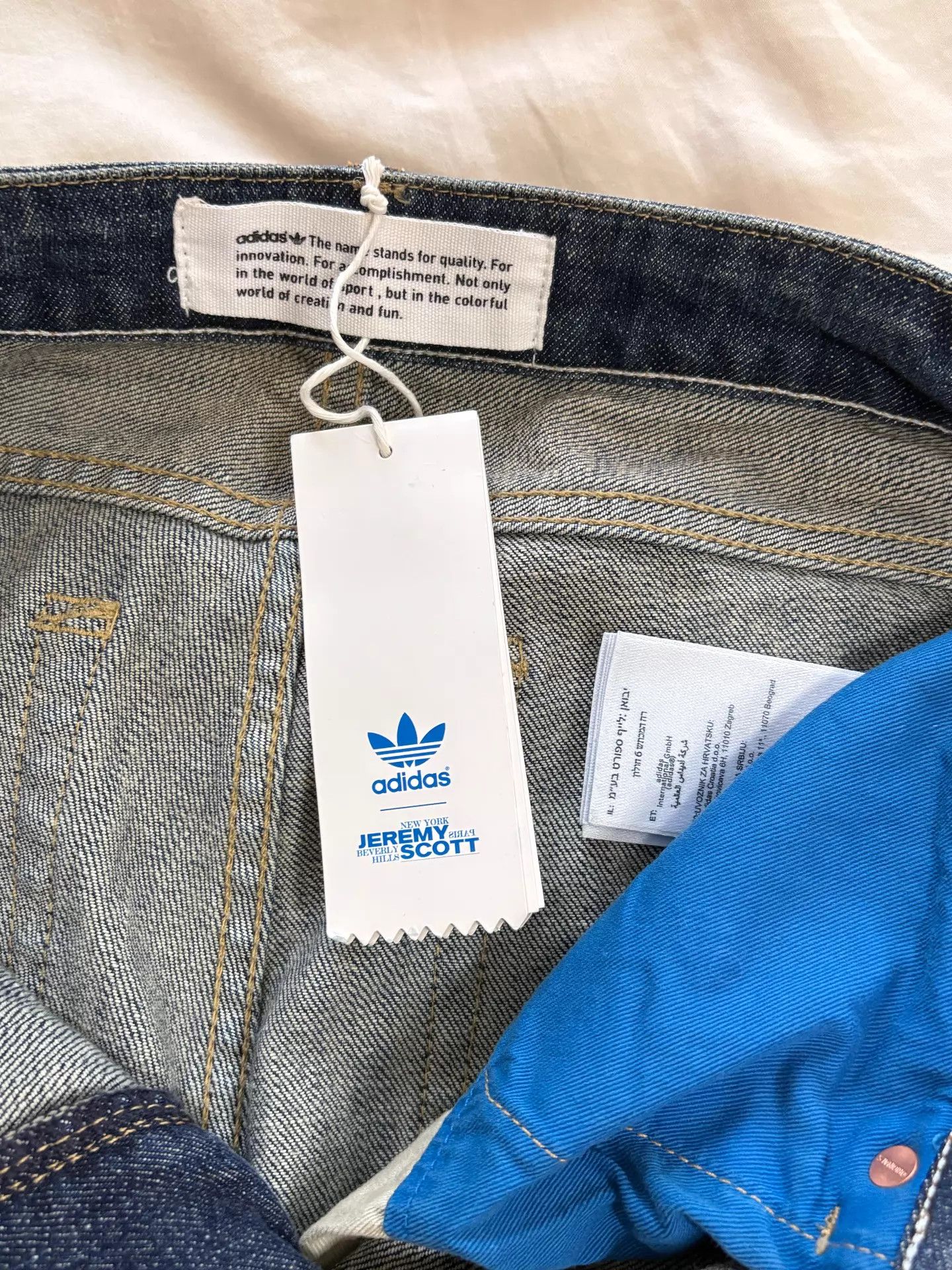 Jeremy Scott Jeremy Scott x Adidas Wings Jeans 26 New with tags Size US 26 / EU 42 - 6 Thumbnail