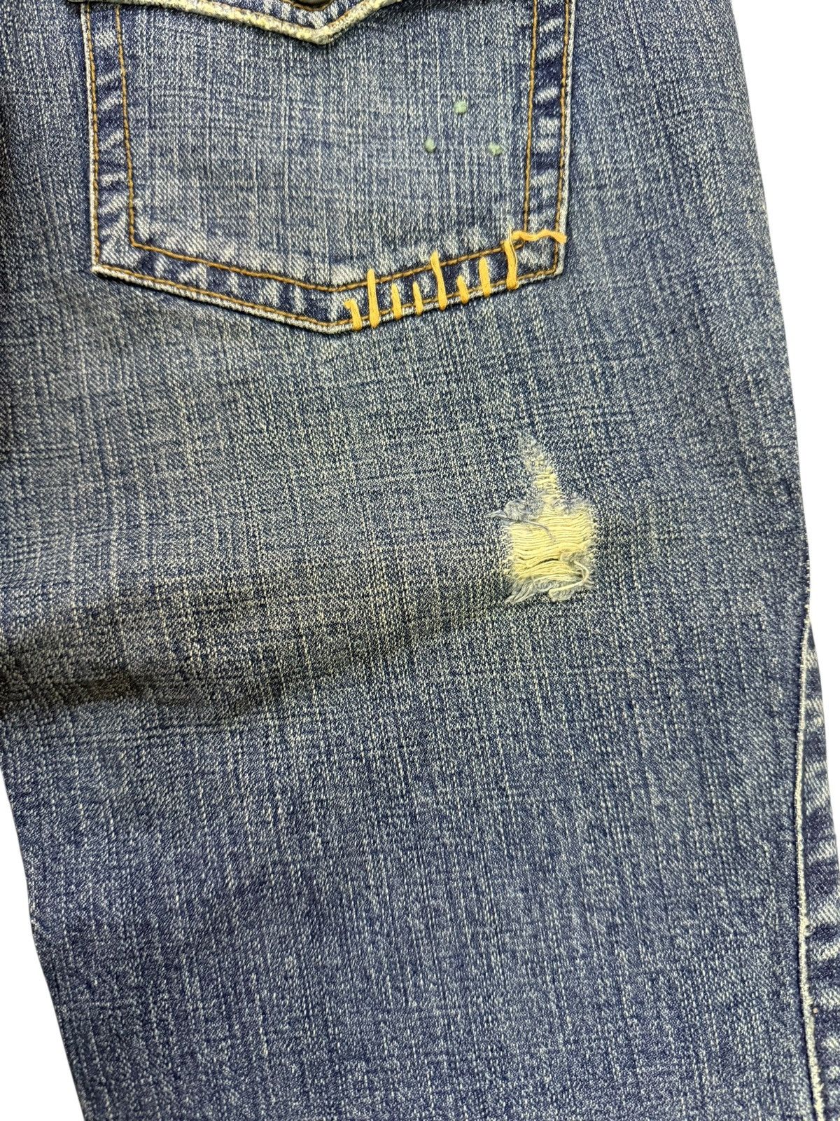 Japanese Brand Flared Jeans Free People Distressed Bootcut Denim Size US 30 / EU 46 - 20 Thumbnail