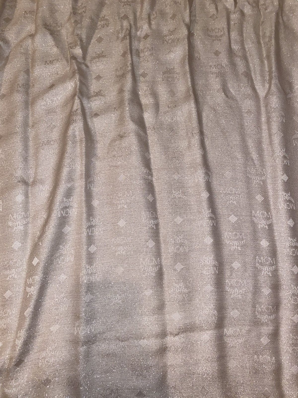 MCM Glitter Champagne MCM Scarf Size ONE SIZE - 1 Thumbnail