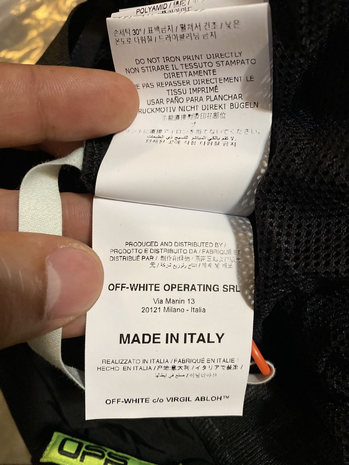Off-White × Virgil Abloh Off-White Lounge Track Shorts Black Silver Size US 33 - 3 Thumbnail
