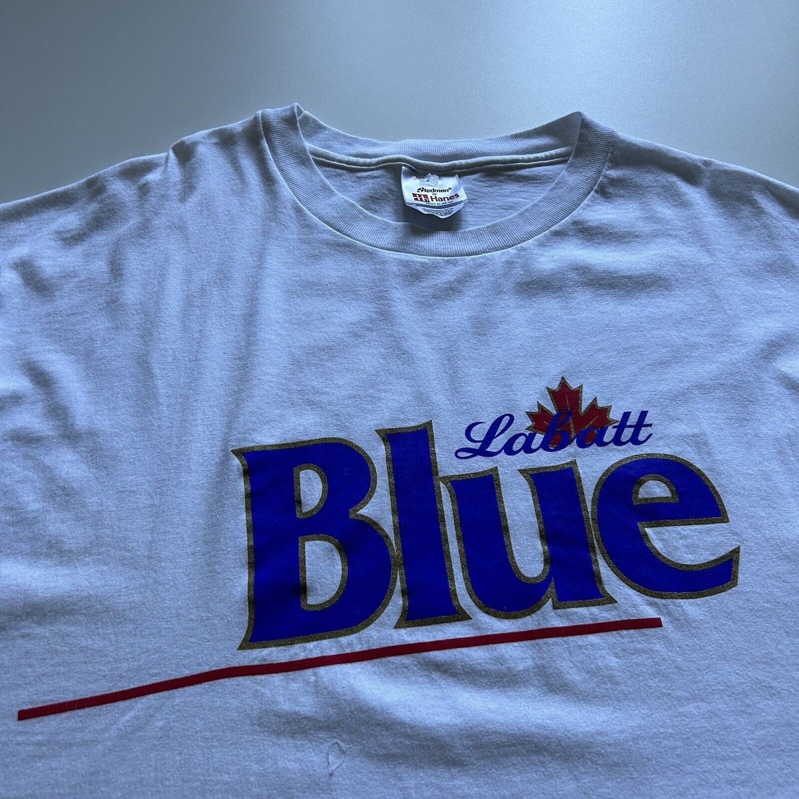Vintage Vintage 90s Labatt Blue Beer Promo Graphic T Shirt Men's XL Size US XL / EU 56 / 4 - 2 Thumbnail