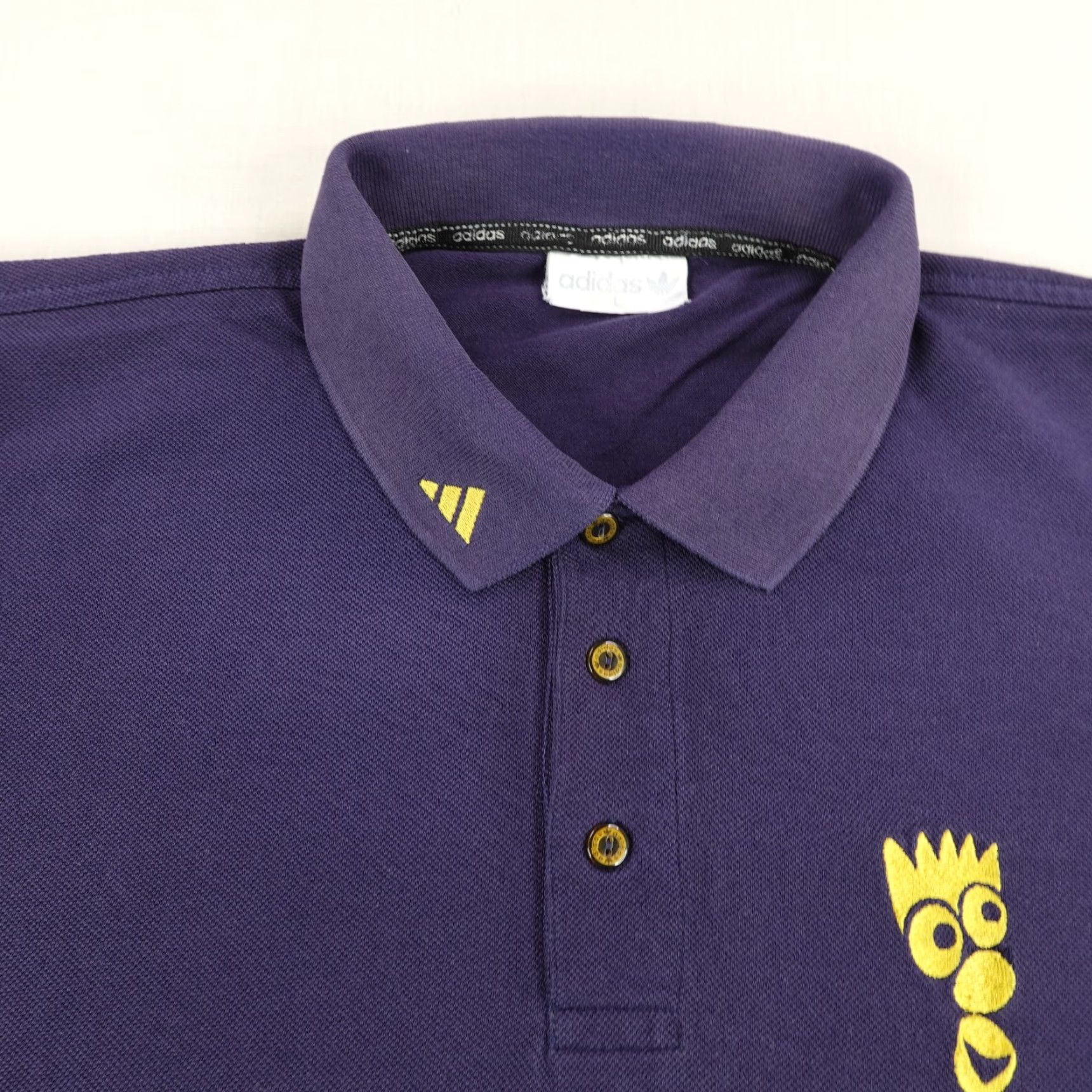 Adidas VINTAGE Adidas Equipment Polo Shirt Mens Large Blue 90s Golf Pique Cotton Size US L / EU 52-54 / 3 - 2 Thumbnail
