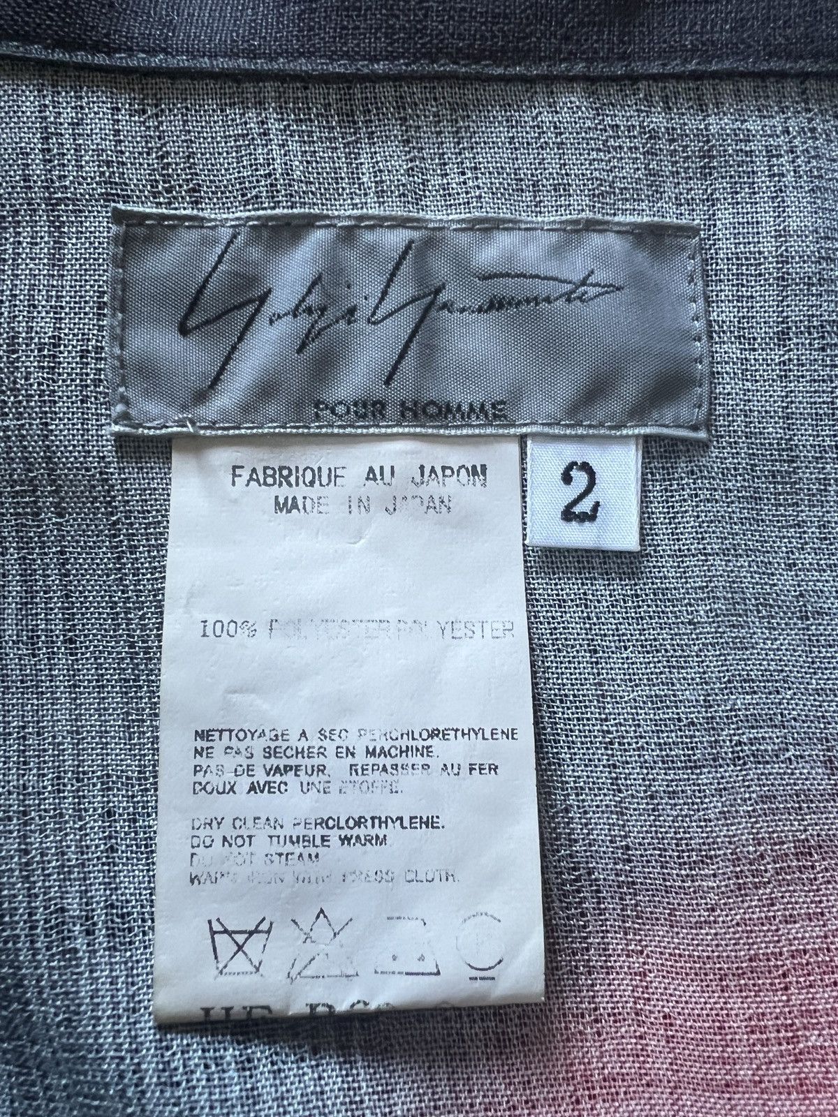 Yohji Yamamoto Yohji Yamamoto Pour Homme SS02 Saeko Portrait Zip Up Shirt Size US M / EU 48-50 / 2 - 4 Thumbnail