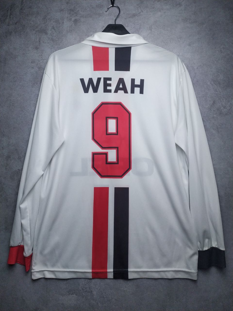 Vintage Weah AC Milan football soccer longsleeve shirt jersey Size US L / EU 52-54 / 3 - 1 Thumbnail