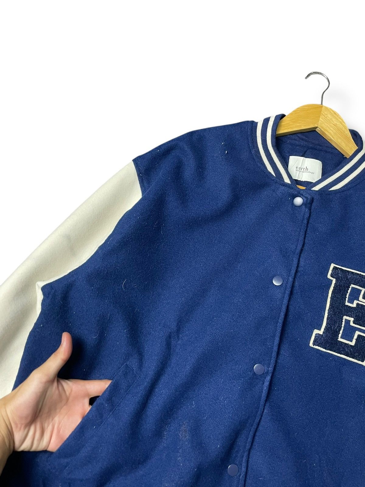 Japanese Brand Earth Music&Ecology Varsity Jacket (58) Size US XL / EU 56 / 4 - 7 Thumbnail