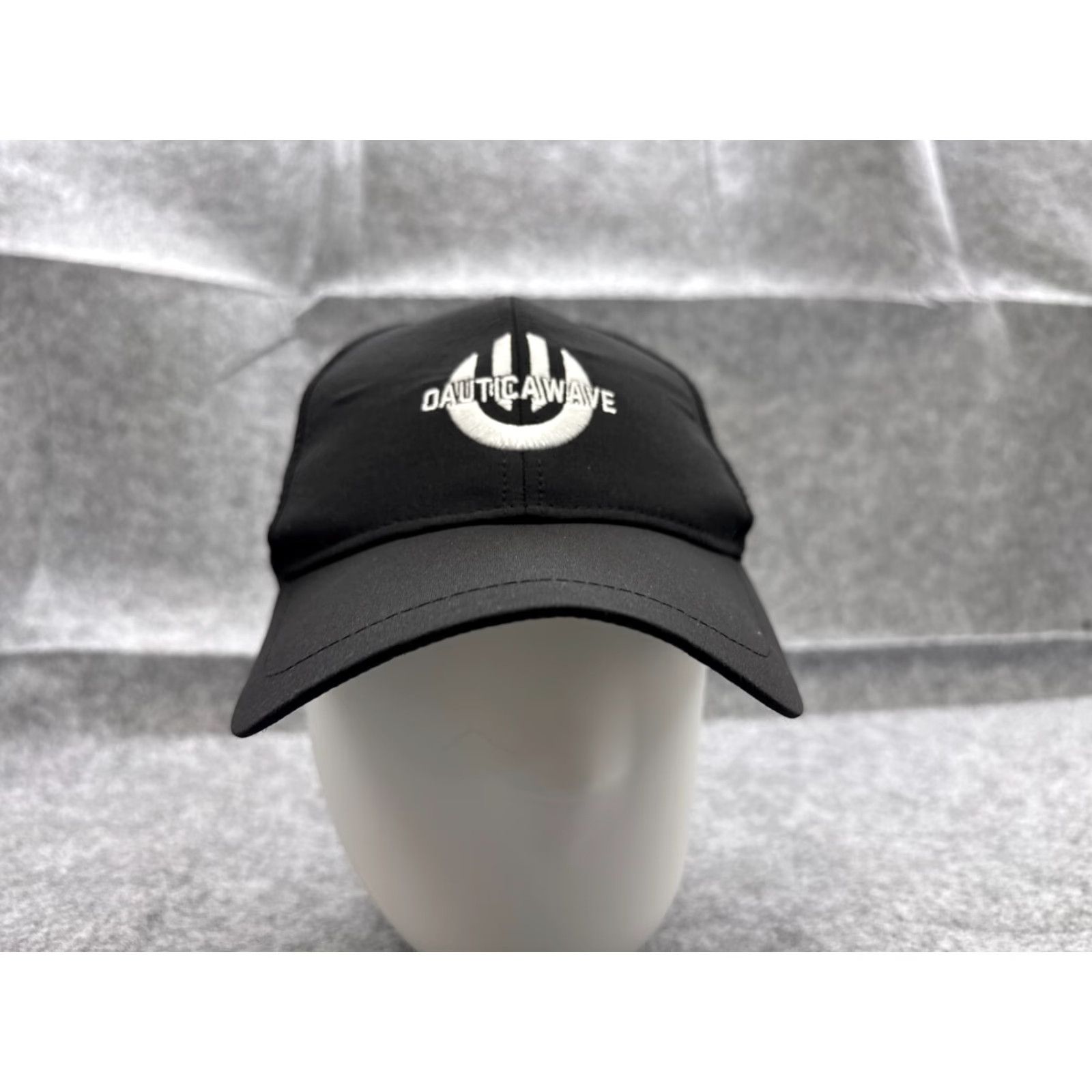 Vintage Quaticawave Hat Cap Strap Back Adult One Size Black Polyester Vented Running Adjustable Baseball Cap Mens Beig e? Size ONE SIZE - 2 Thumbnail
