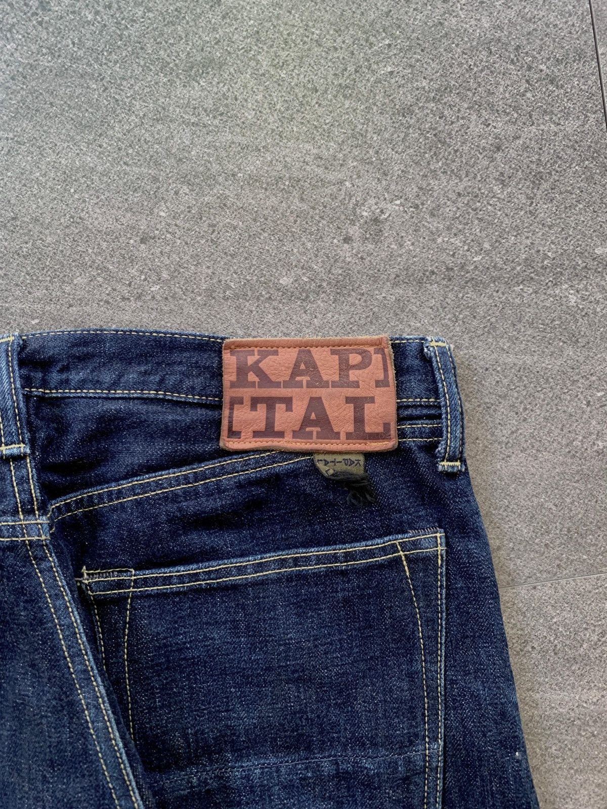 Kapital FREE TAX! Indigo Raw Denim Jeans Size US 34 / EU 50 - 7 Thumbnail