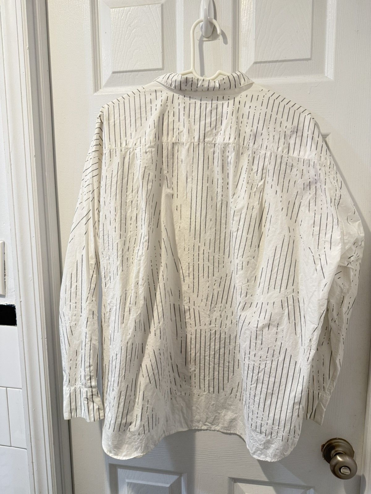 Doublet Doublet White Striped Customizable Velcro Shirt Size US S / EU 44-46 / 1 - 2 Thumbnail