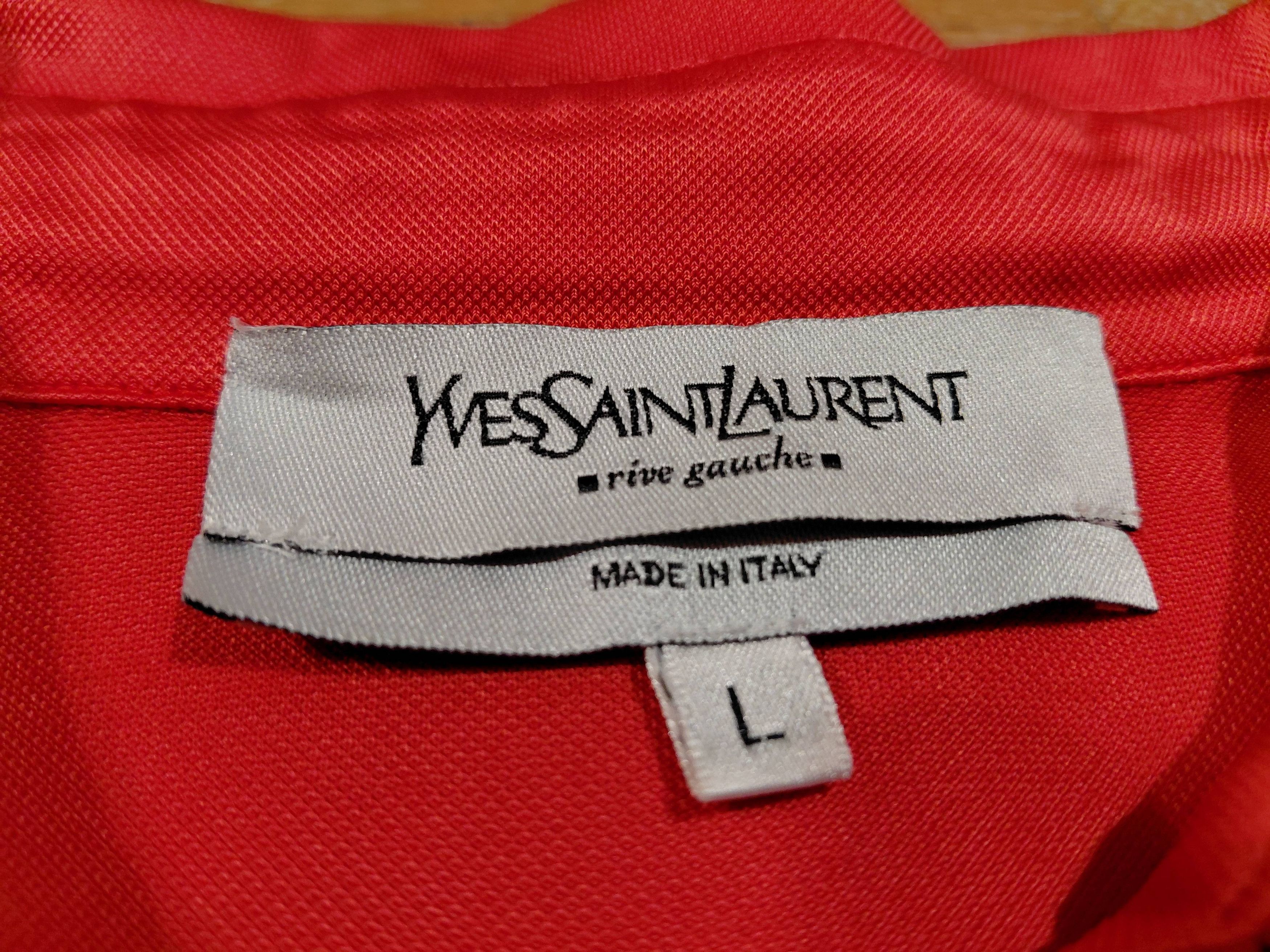 Yves Saint Laurent Yves Saint Laurent Vintage Women's Dagger Collar Shirt Satin Size L / US 10 / IT 46 - 4 Thumbnail