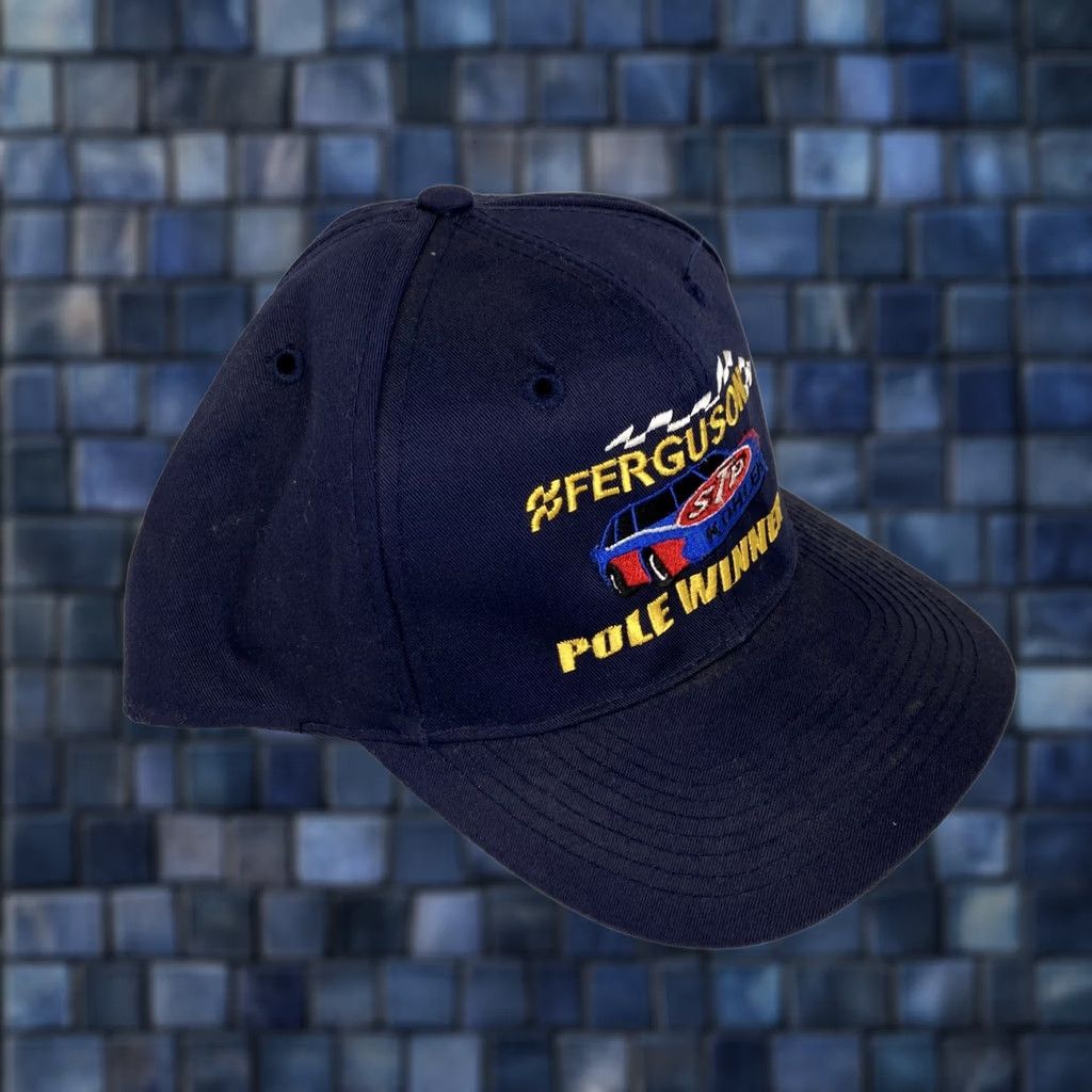 Vintage VINTAGE Kohler STP Ferguson Pole Winner Racing Snapback Men Adjustable Blue Snapback Size ONE SIZE - 1 Thumbnail