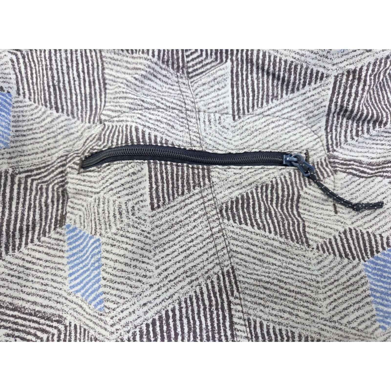 Patagonia Patagonia Mens Board Shorts Blue/Black Geometric 32 Nylon Side Pocket Zip Drawstring Beach Surfing Recreational Men's Bottom Size US 32 / EU 48 - 5 Thumbnail