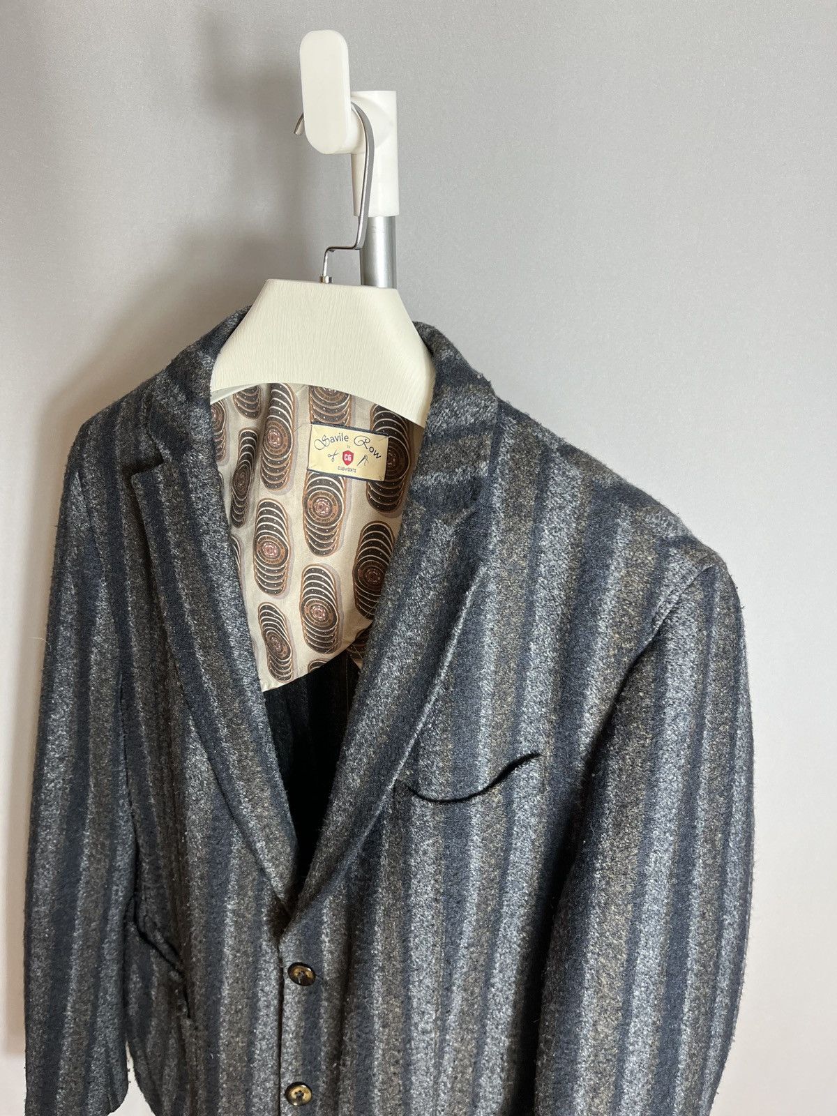 Designer × Savile Row Savile Row Club of Gents Sakko Lanificio Roma Slim Jacket Size 44R - 2 Thumbnail