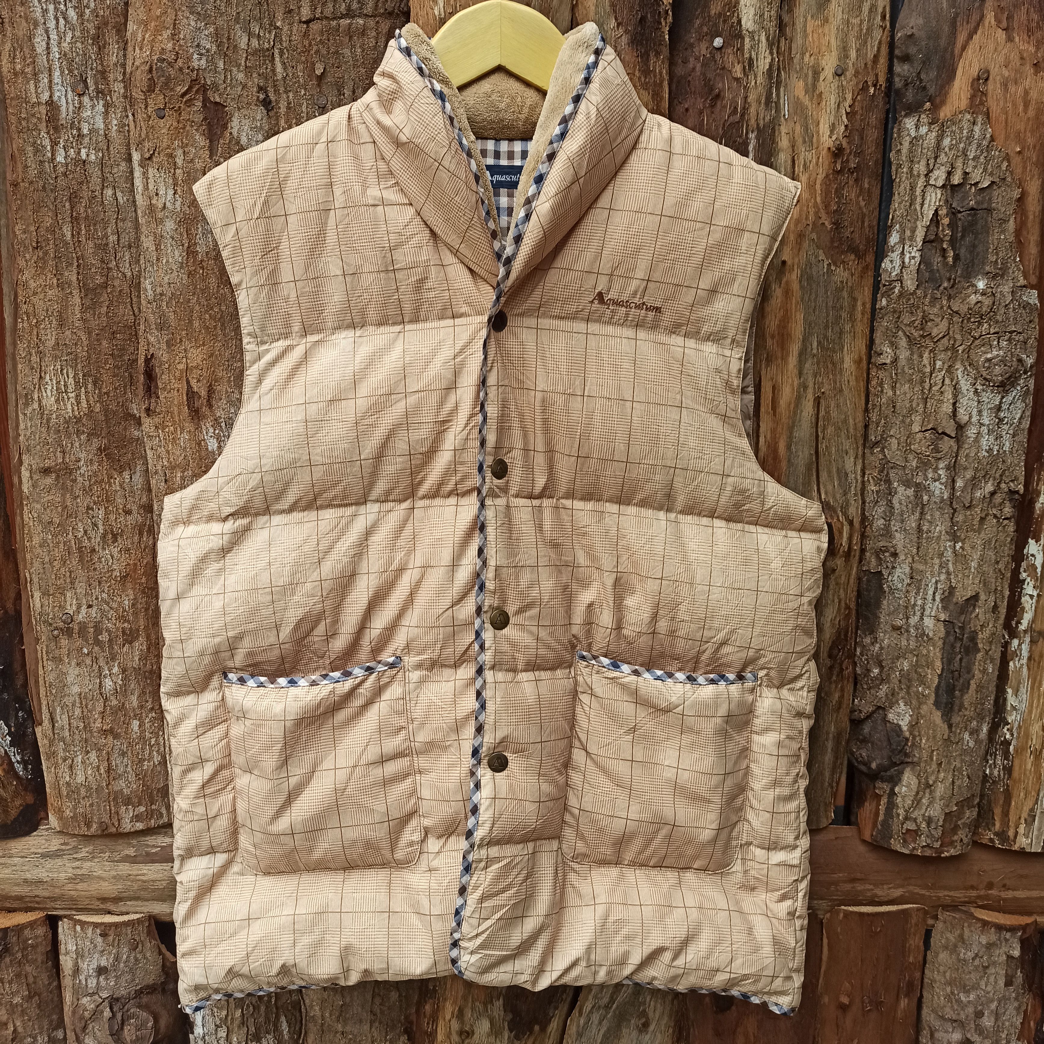 Aquascutum × Vintage Vest Casual Aquascutum Size US L / EU 52-54 / 3 - 1 Thumbnail