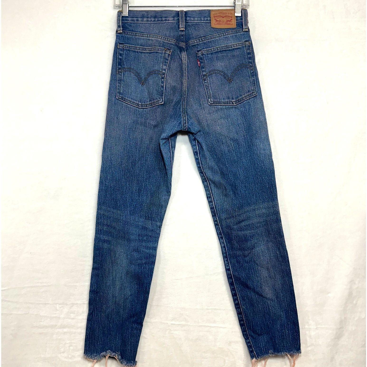 Levi's Levi's Jeans 26 White Oak Cone Medium Wash Pink Dyed Skinny Size 26" / US 2 / IT 38 - 4 Thumbnail