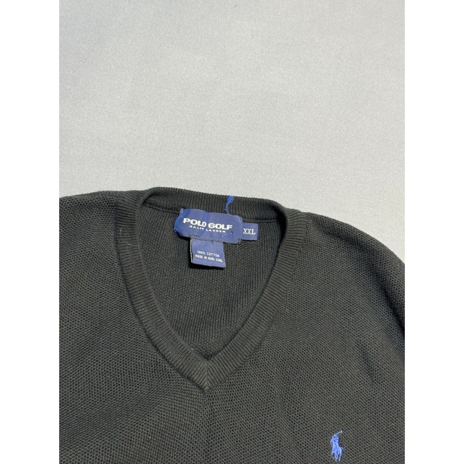 Ralph Lauren VINTAGE Ralph Lauren Polo Men’s Vest Cardigan Black V-Neck Knit 2XL Golf Mens Black Vest 2XL Polo Ralph Lauren Polo Vest Black V-Neck Vintage Size US XXL / EU 58 / 5 - 5 Thumbnail