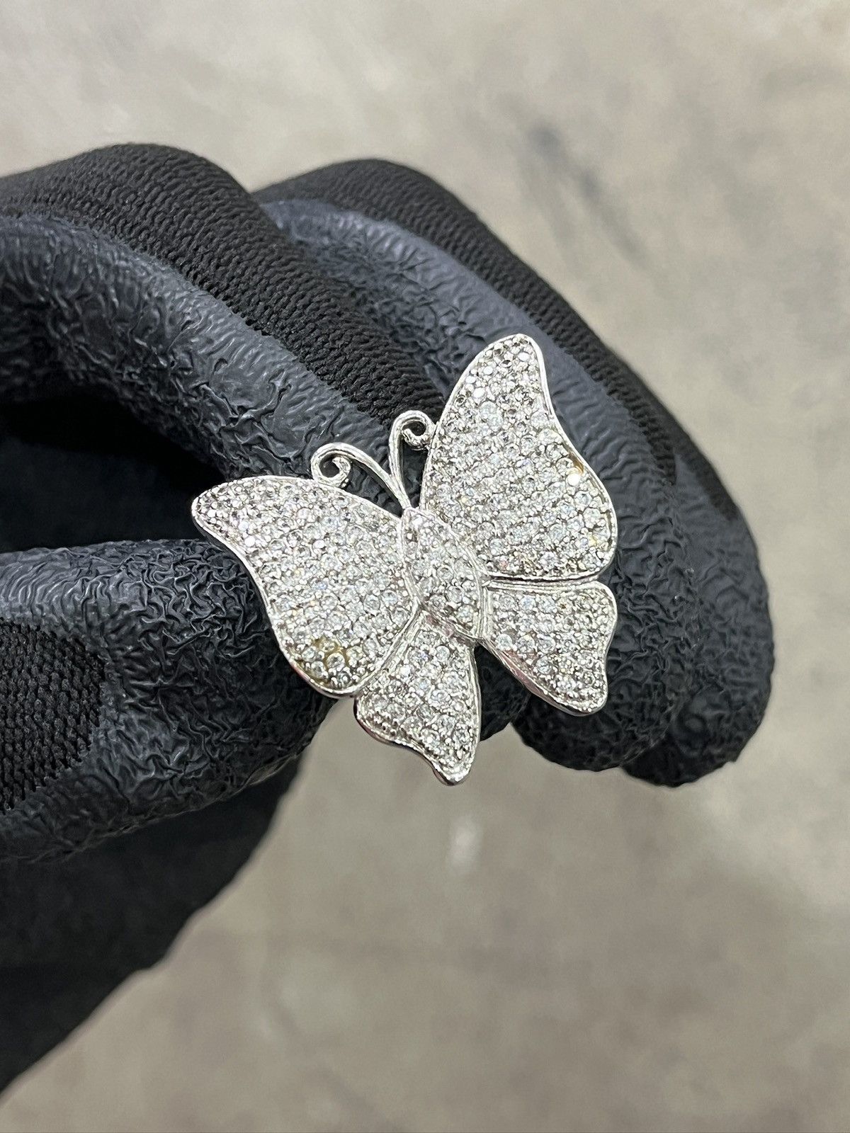 Other Artisanal Diamond Butterfly Ring (unisex) Size ONE SIZE - 12 Thumbnail