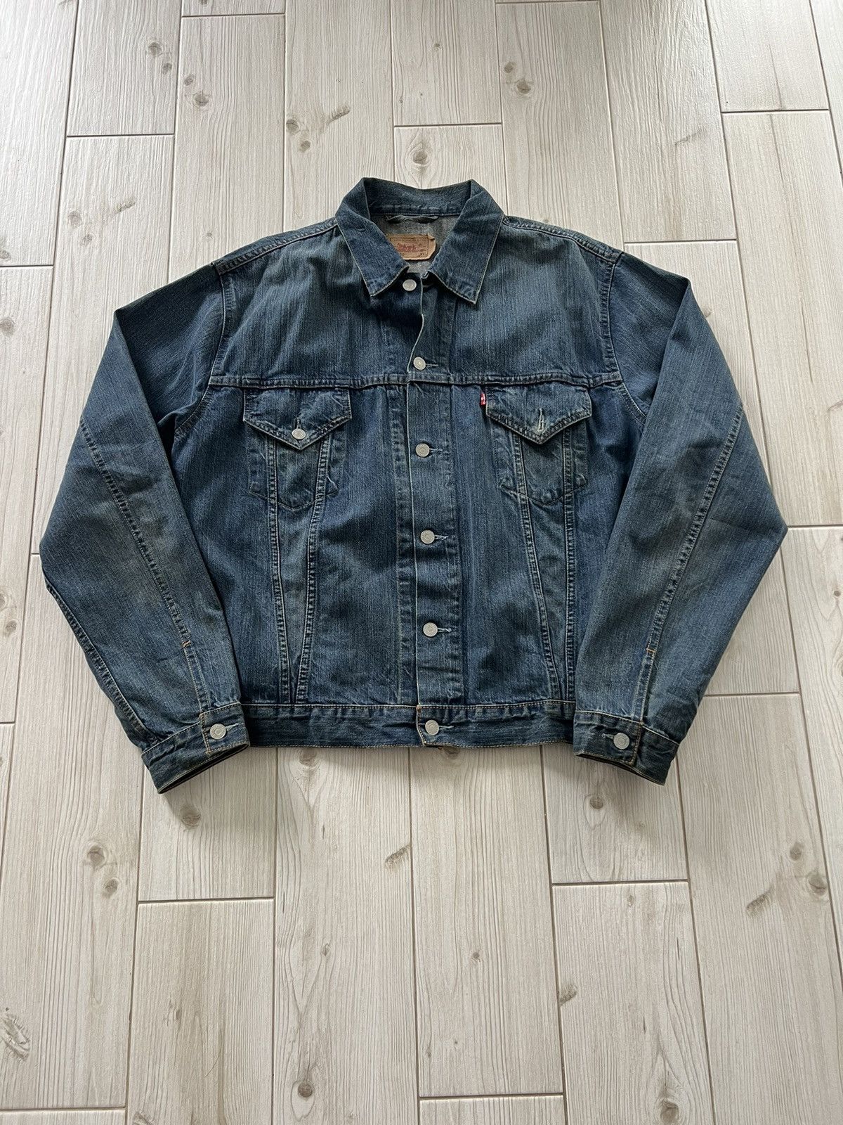 Levi's Vintage Levis Usa Trucker Denim Levis Jeans Jacket Medium Size US XL / EU 56 / 4 - 1 Thumbnail