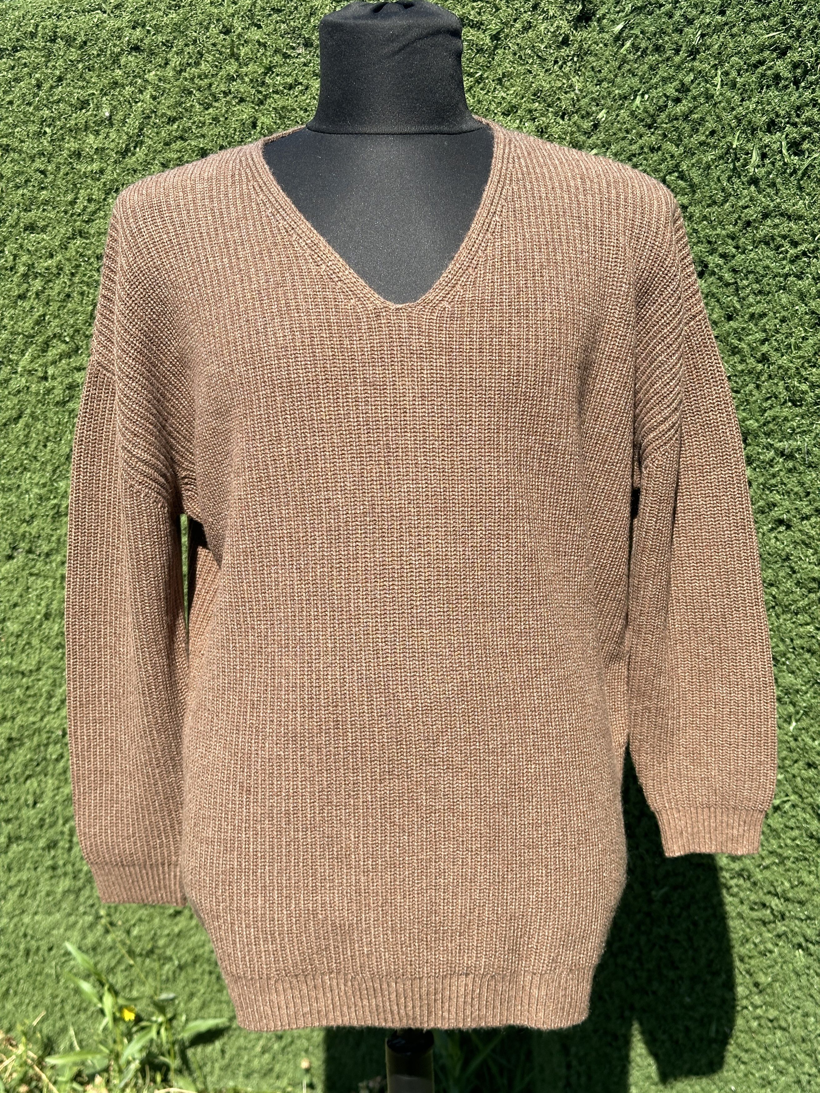Other Jenni Kayne Knit Cabin Wool Cashmere V Neck Brown Size L Size L / US 10 / IT 46 - 8 Thumbnail