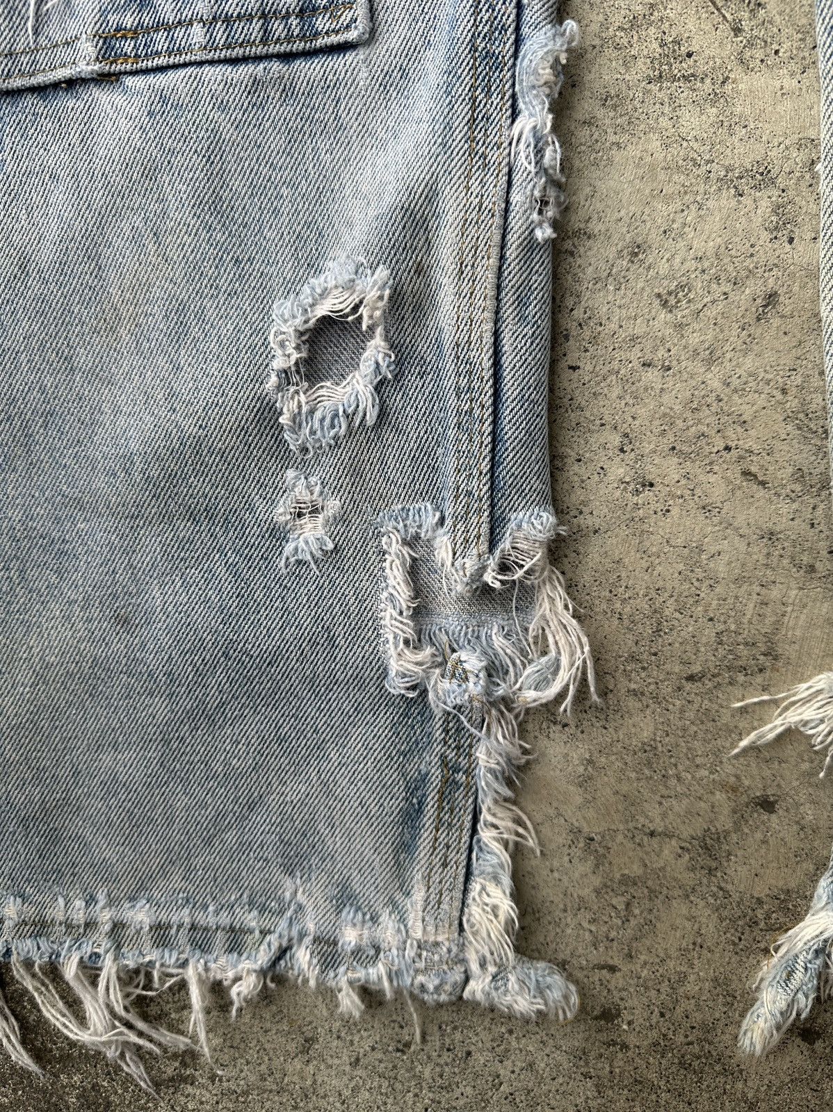 Carhartt Trashed Stonewash Doubleknee Dungaree Carpenter work pant Size US 42 / EU 58 - 13 Thumbnail