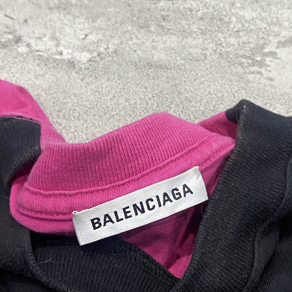 Balenciaga Balenciaga Double Layered Hybrid New Logo Tshirt Size US M / EU 48-50 / 2 - 8 Thumbnail