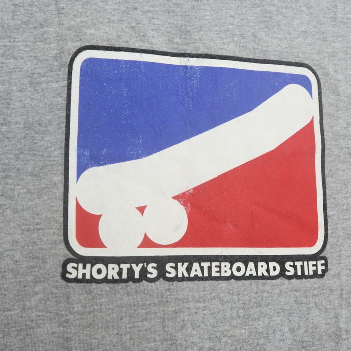 Vintage Shorty’s Skateboard Stiffs MEN SIZE LARGE White T Shirt 90s Skate  Tee